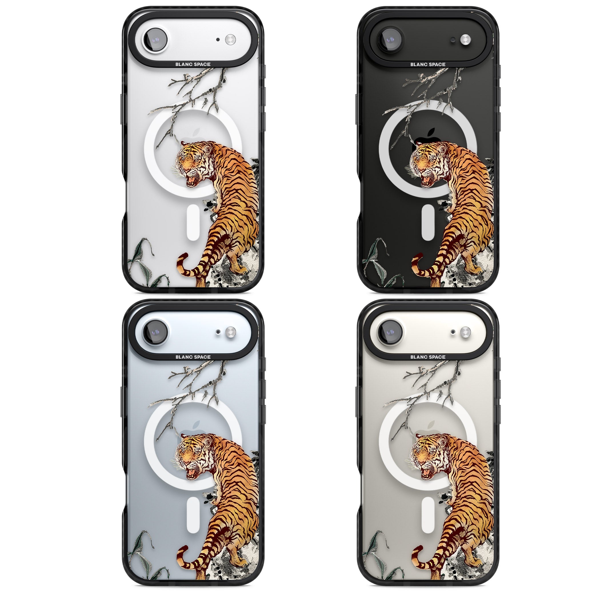 Roaring Tiger iPhone 17 Air Impact Pro Black Phone Case APT Impact Protection