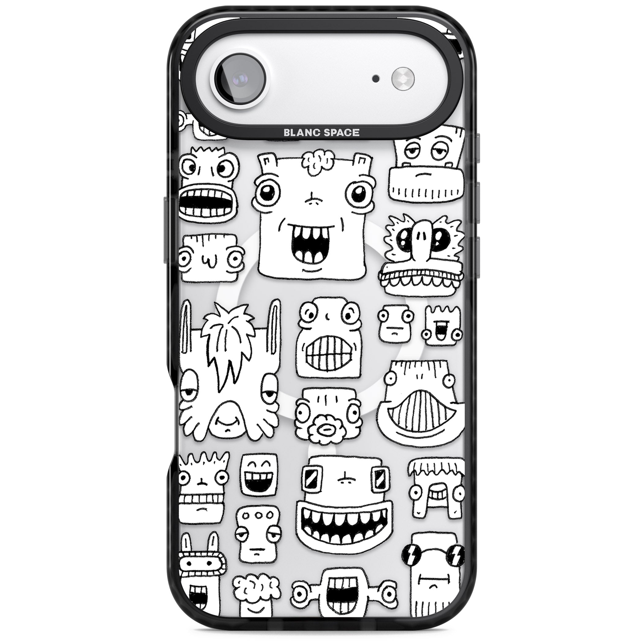 Burst Heads iPhone 17 Air Impact Pro Black Phone Case