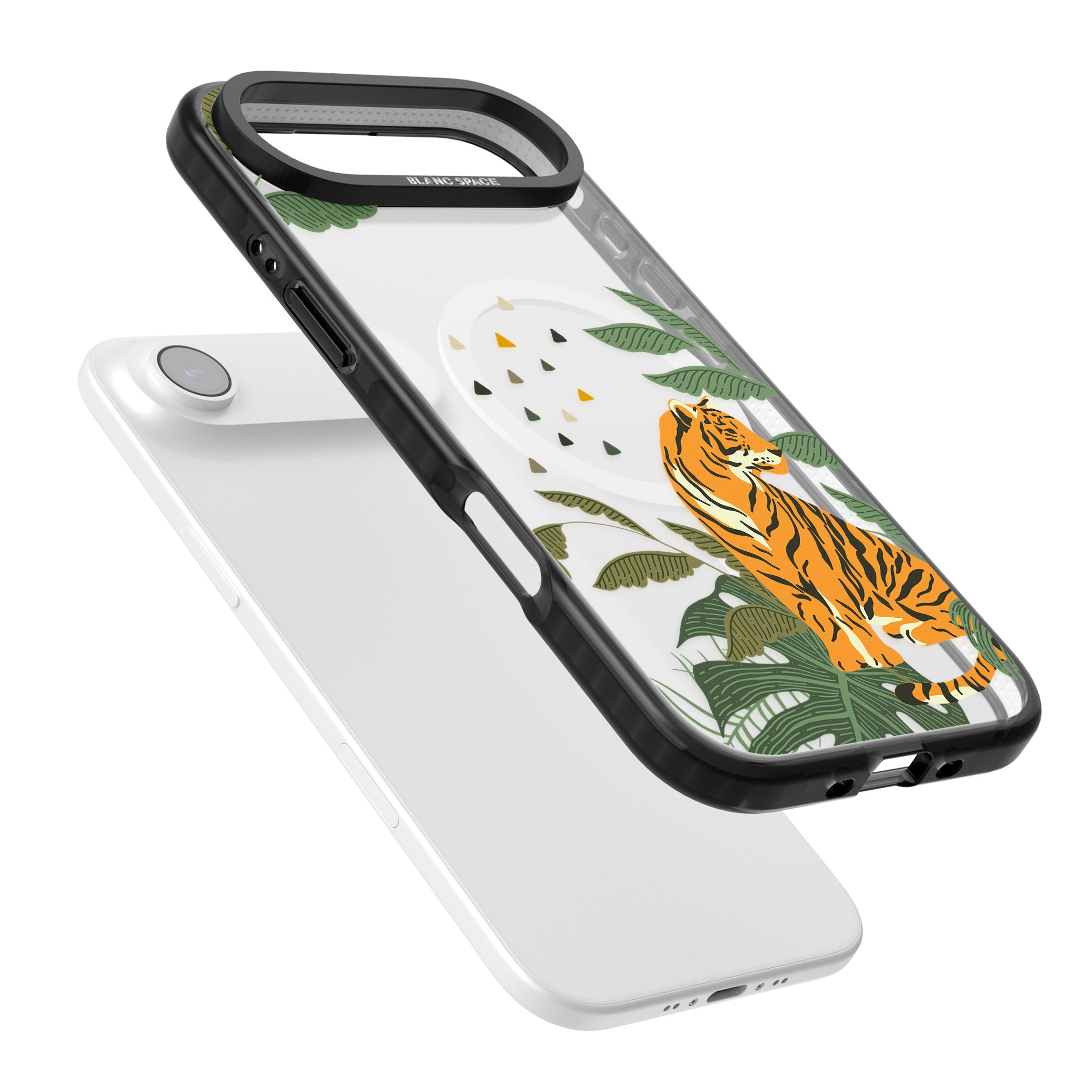 Tiger Jungle iPhone 17 Air Impact Pro Black Phone Case Colours