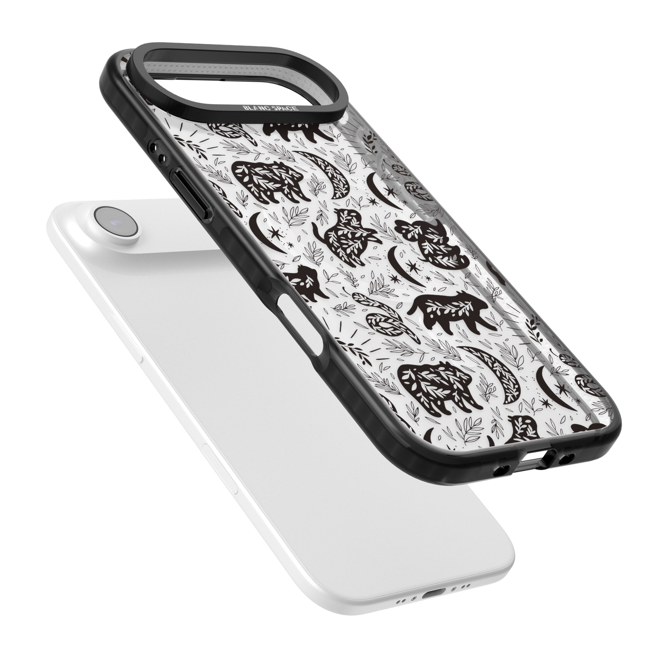 Midnight Forest Animals iPhone 17 Air Impact Pro Black Phone Case Colours