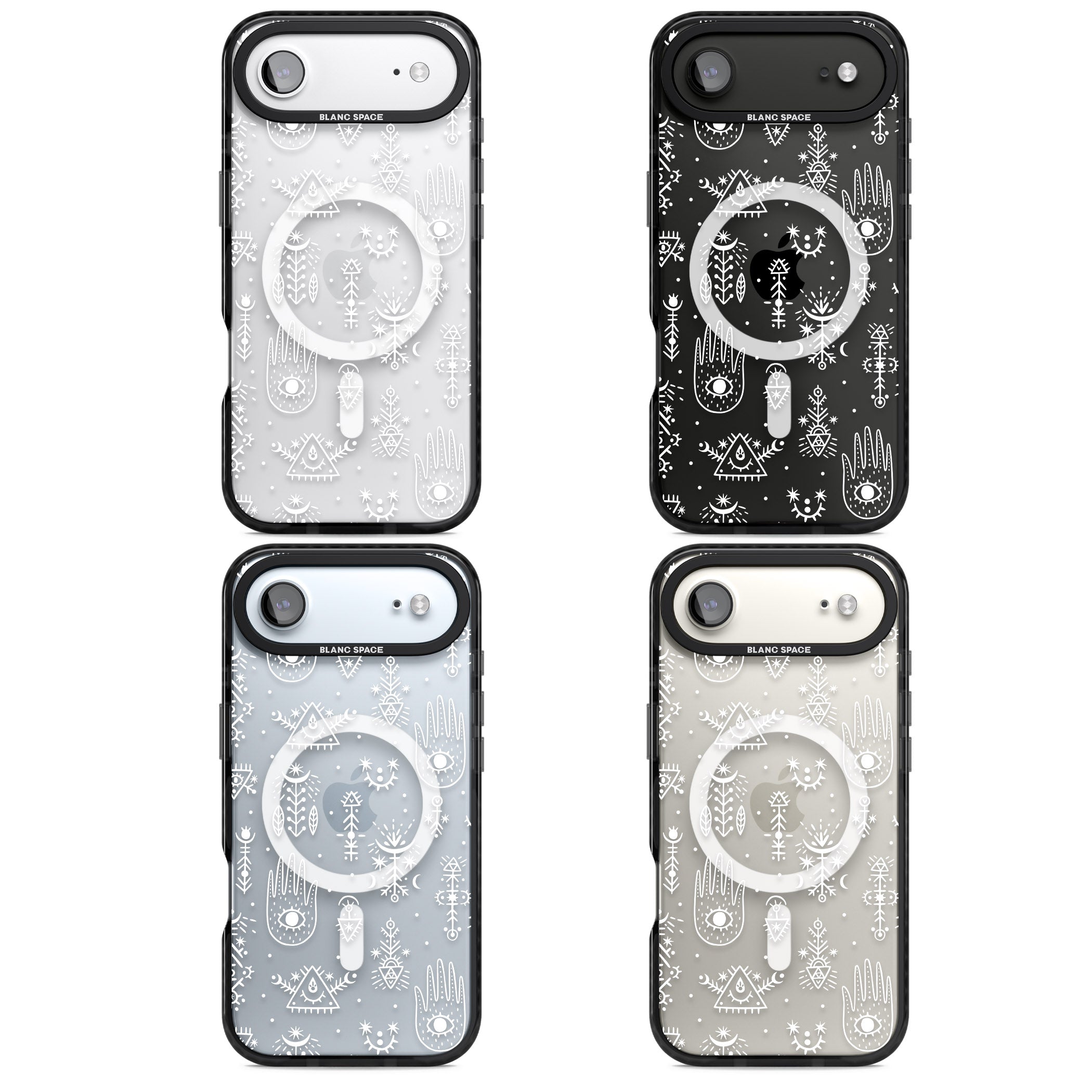 Mystic Symbols iPhone 17 Air Impact Pro Black Phone Case APT Impact Protection