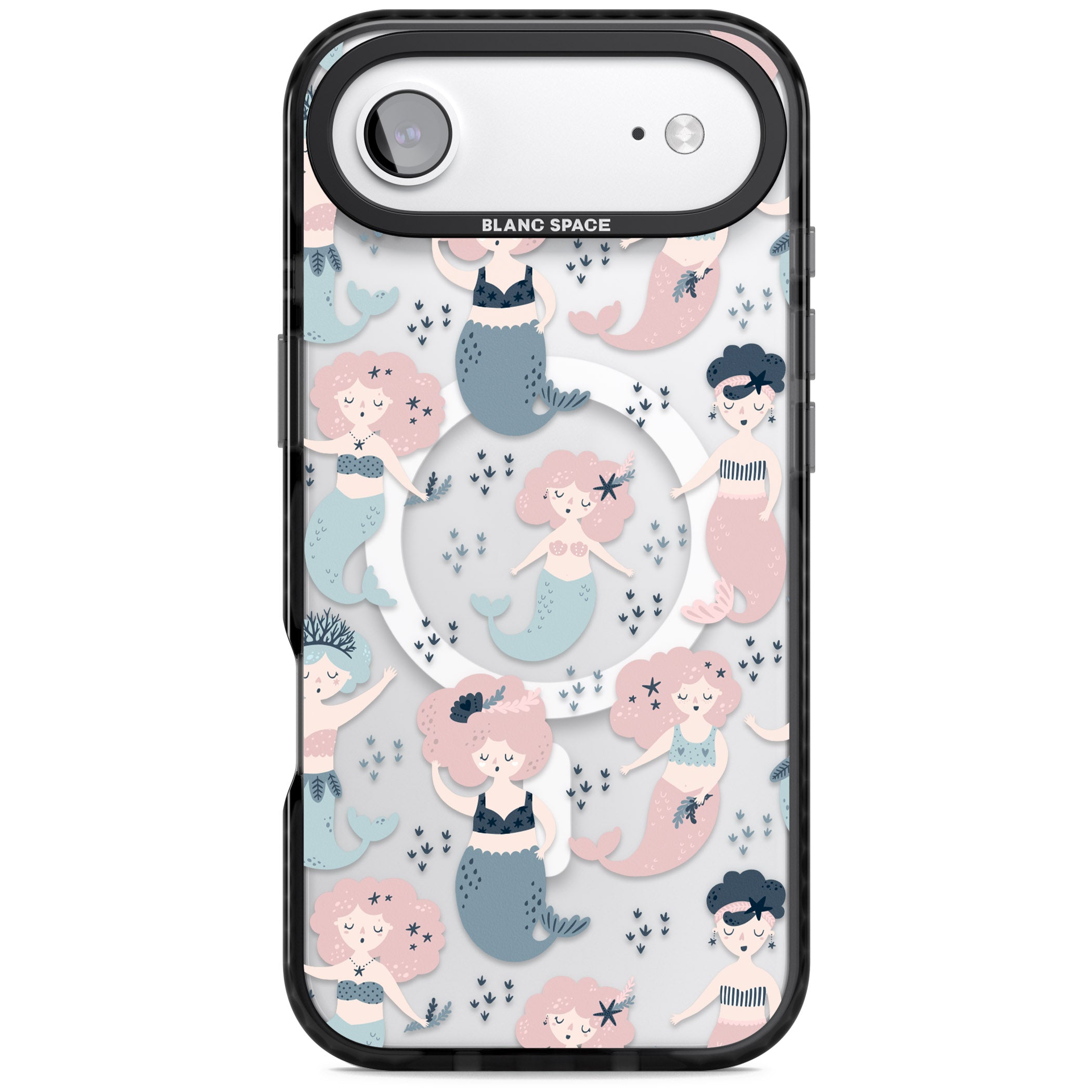 Under The Sea Mermaids (Clear) iPhone 17 Air Impact Pro Black Phone Case