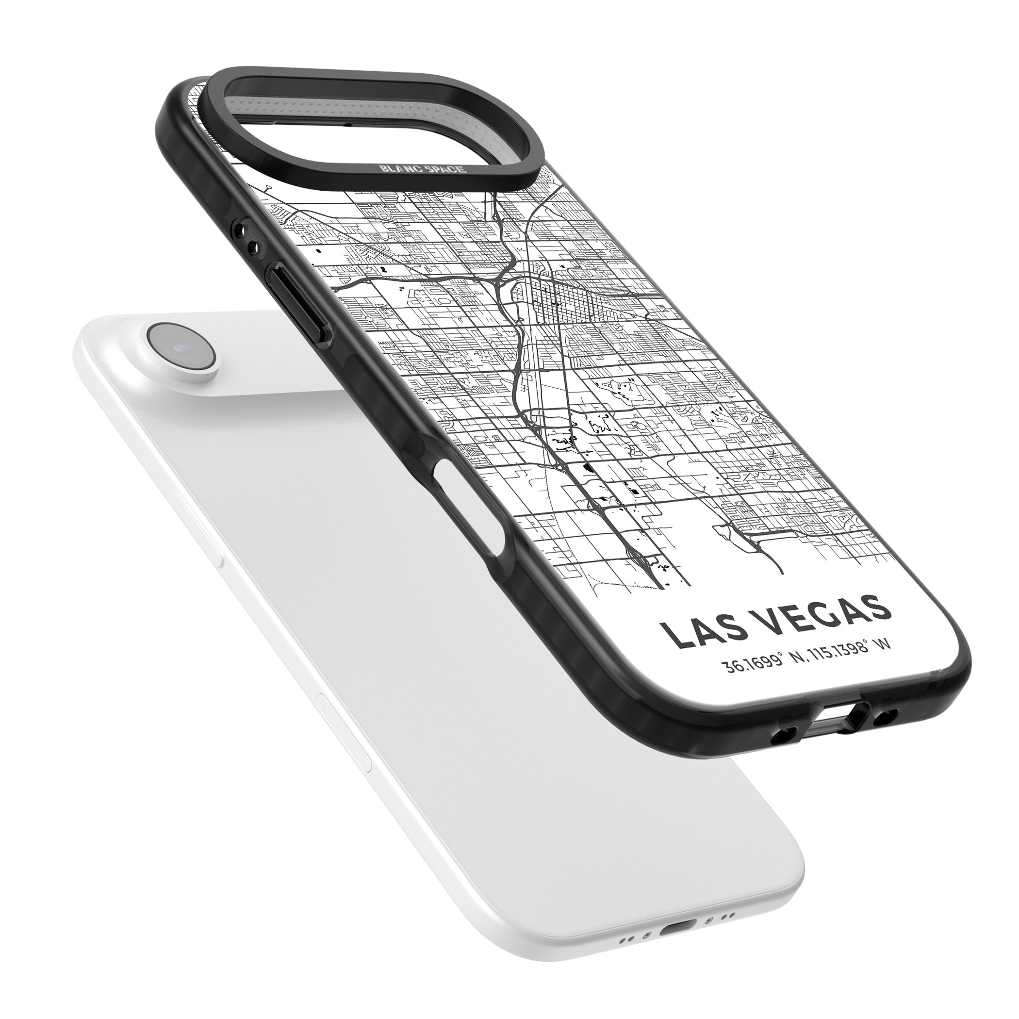 Las Vegas Map iPhone 17 Air Impact Pro Black Phone Case Colours