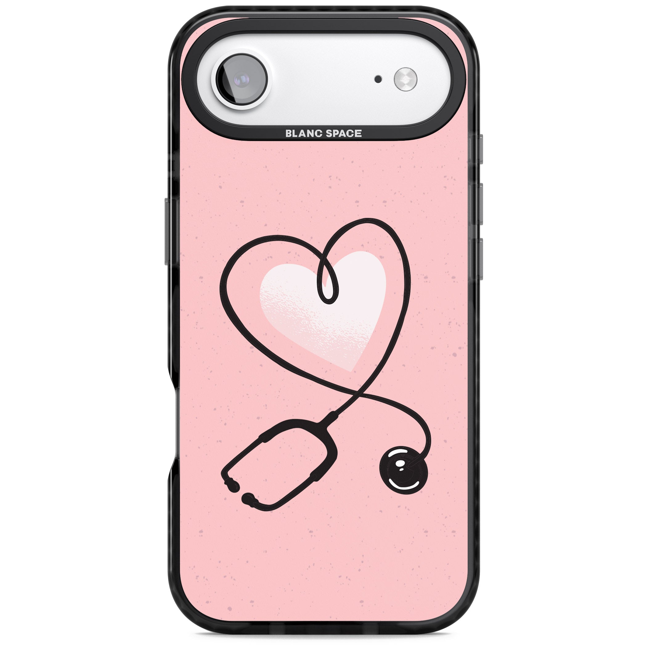 Stethoscope Heart iPhone 17 Air Impact Pro Black Phone Case