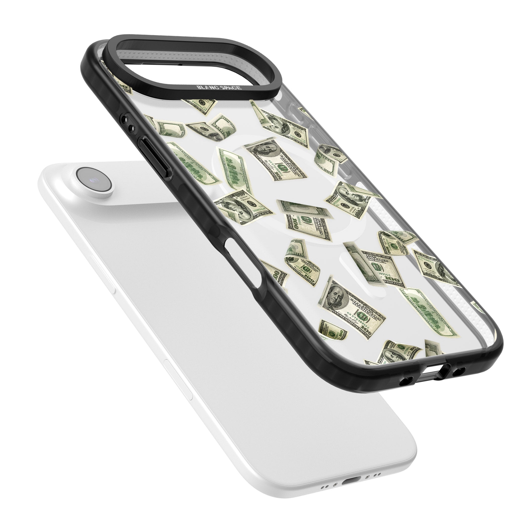 Falling Cash iPhone 17 Air Impact Pro Black Phone Case Colours