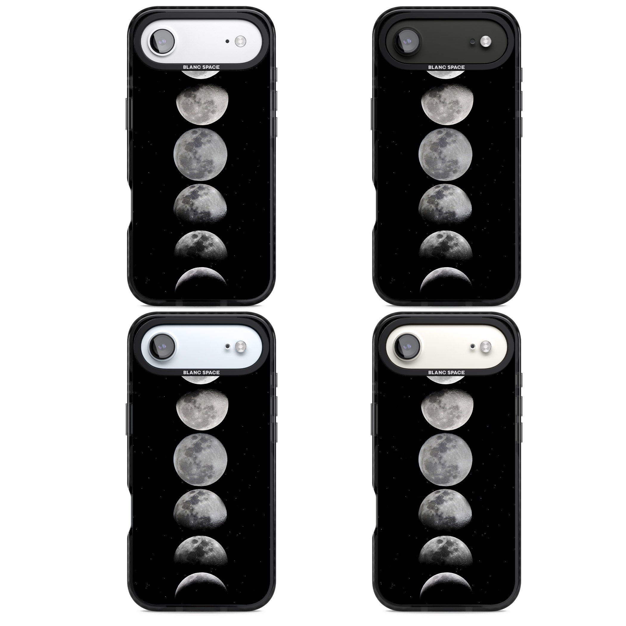 Phases Of The Moon iPhone 17 Air Impact Pro Black Phone Case APT Impact Protection