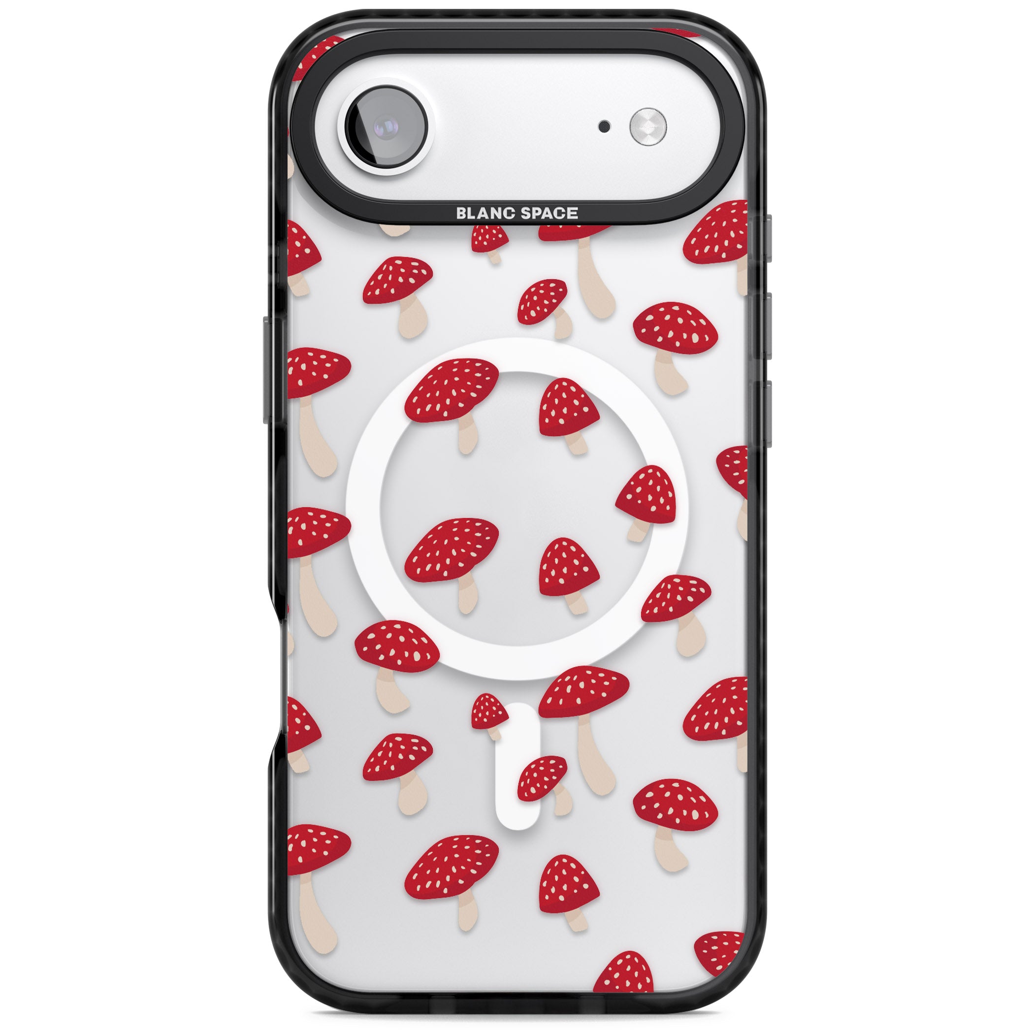 Magical Mushroom Pattern iPhone 17 Air Impact Pro Black Phone Case