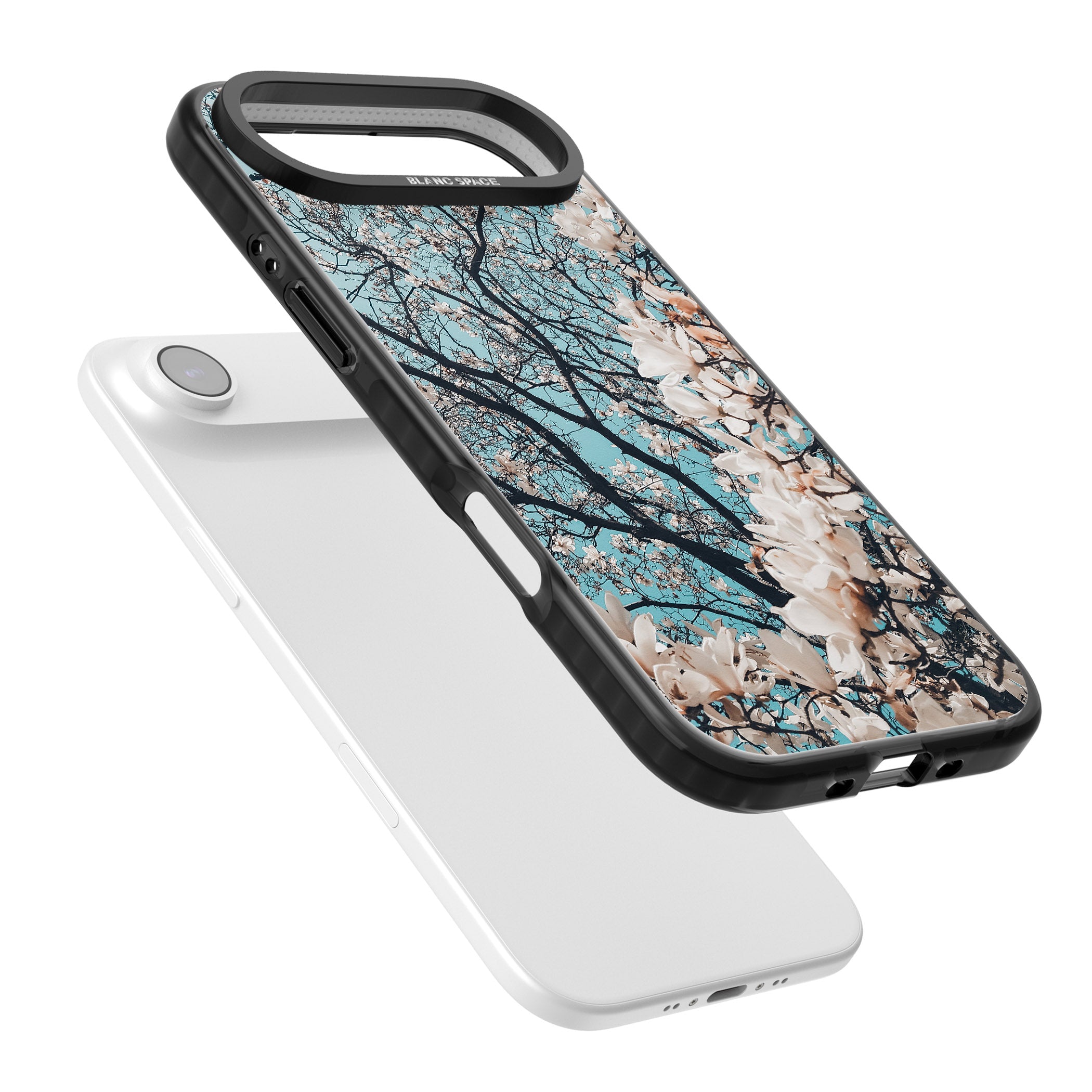 Magnolia Bloom iPhone 17 Air Impact Pro Black Phone Case Colours