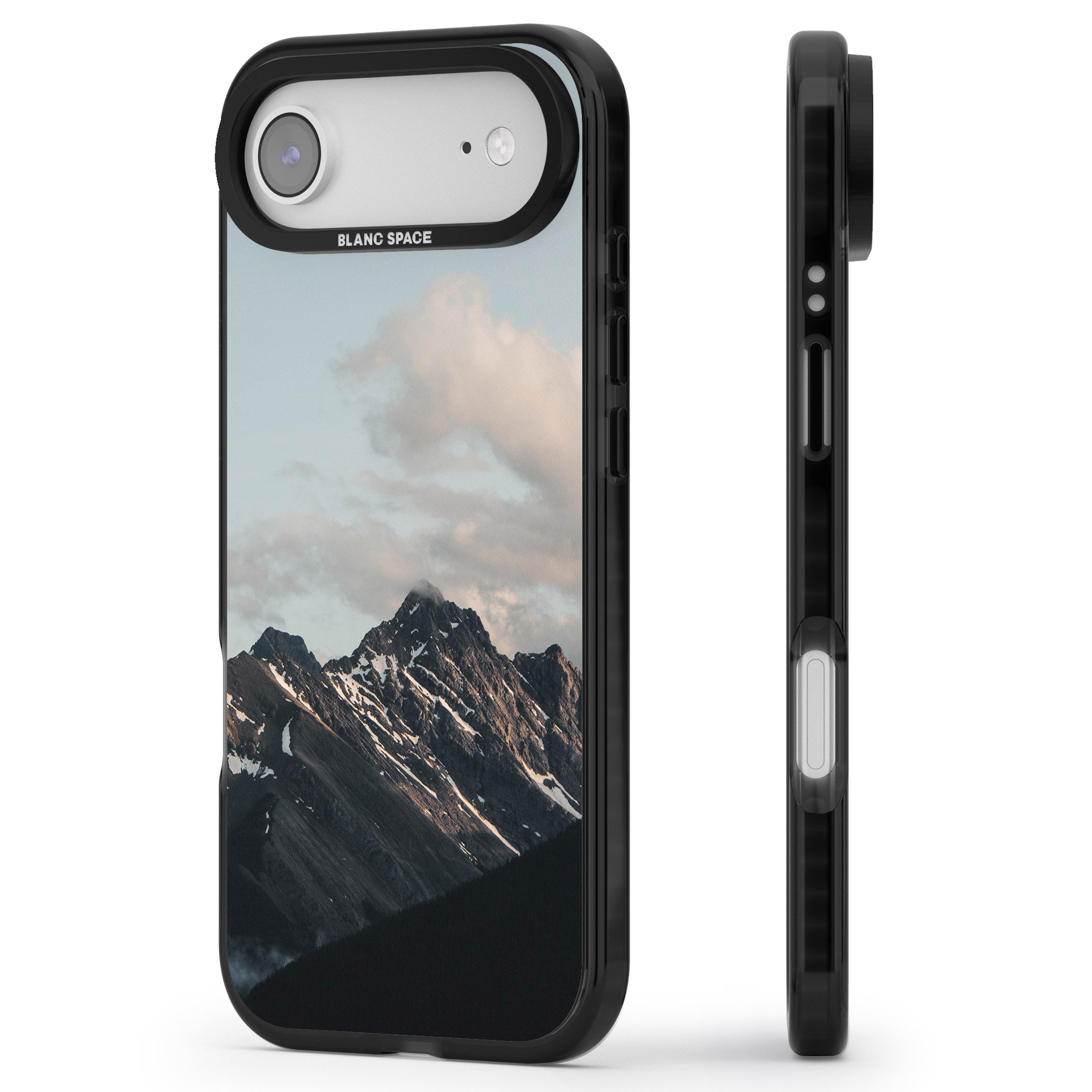 Twilight Mountain iPhone 17 Air Impact Pro Black Phone Case Side Profile