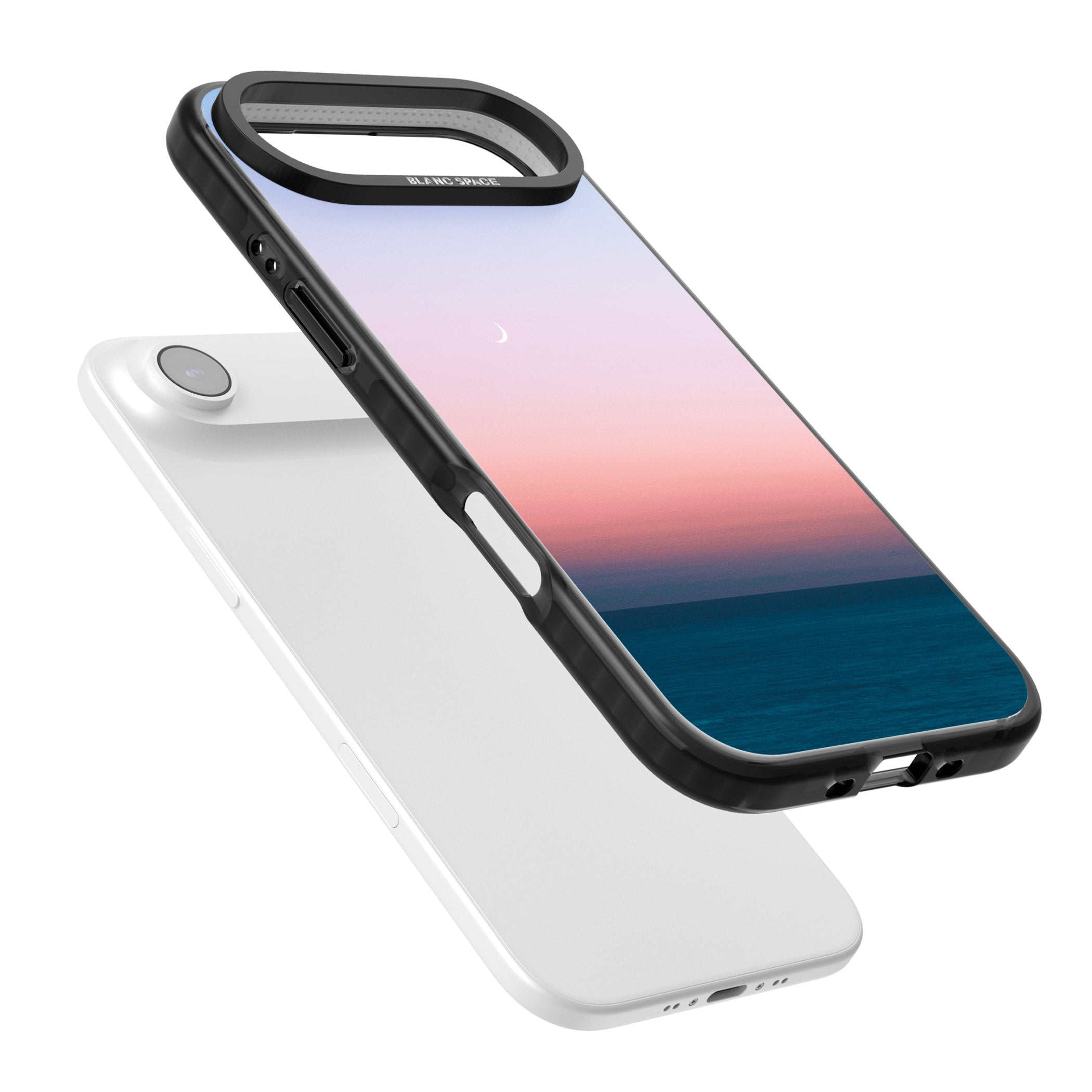 Pastel Ocean Sunset iPhone 17 Air Impact Pro Black Phone Case Colours