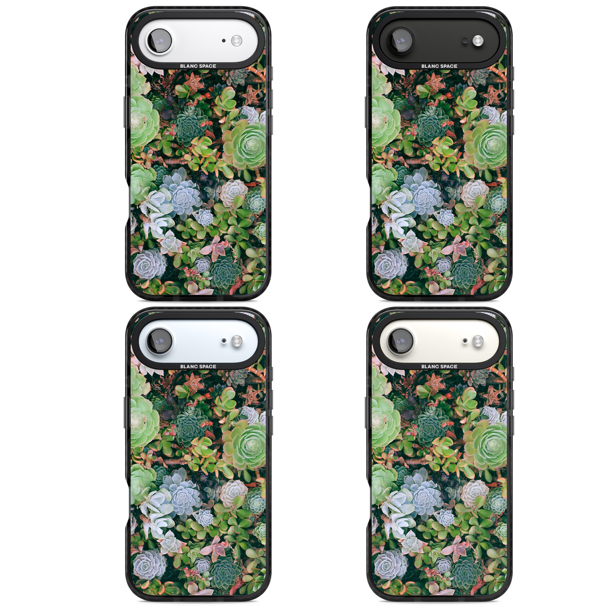 Succulent Garden iPhone 17 Air Impact Pro Black Phone Case APT Impact Protection