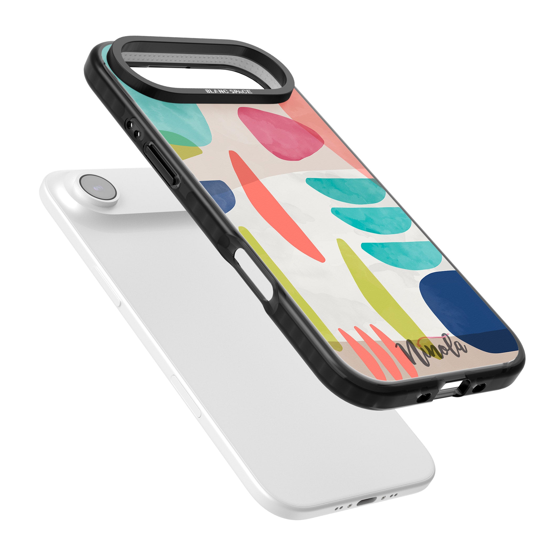 Bold Colorful Shapes iPhone 17 Air Impact Pro Black Phone Case Colours