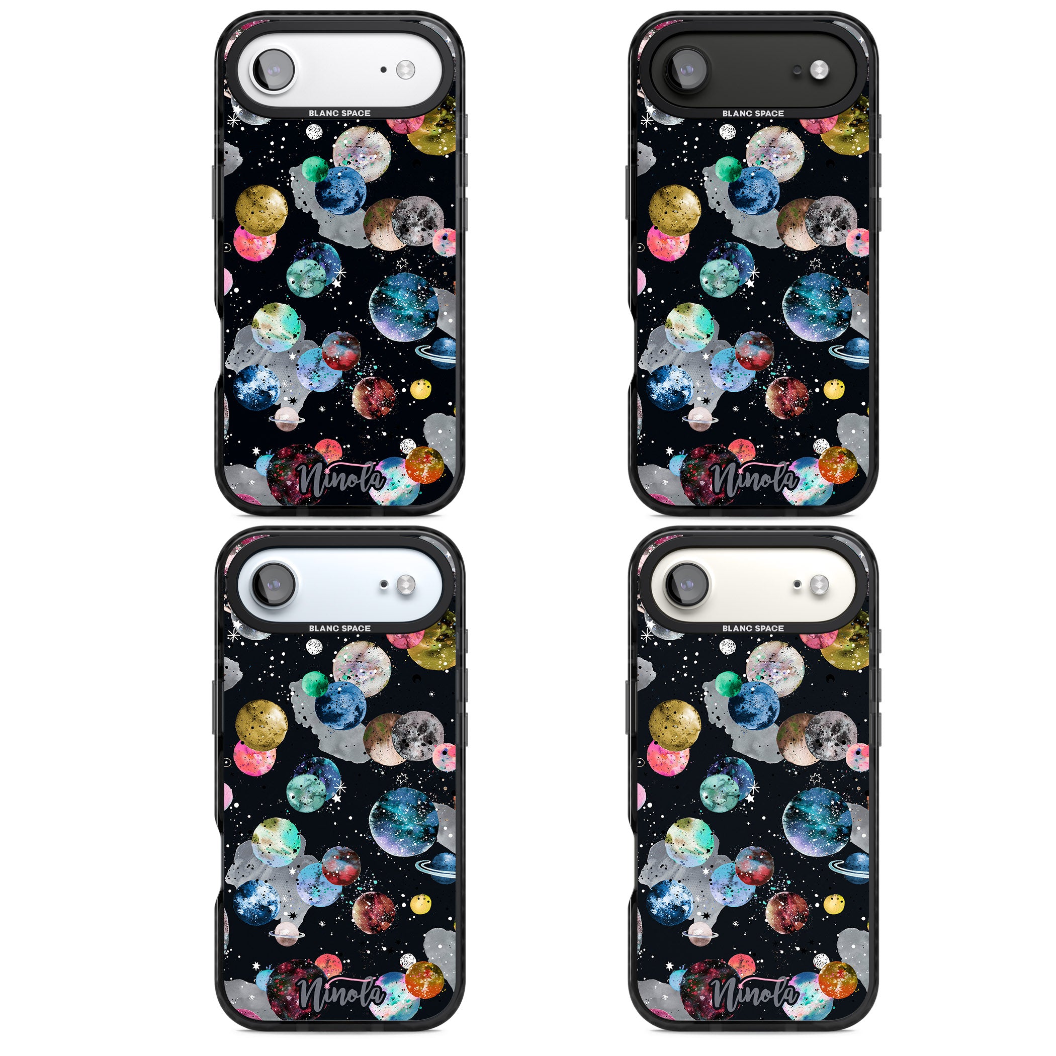 Cosmic Galaxy iPhone 17 Air Impact Pro Black Phone Case APT Impact Protection