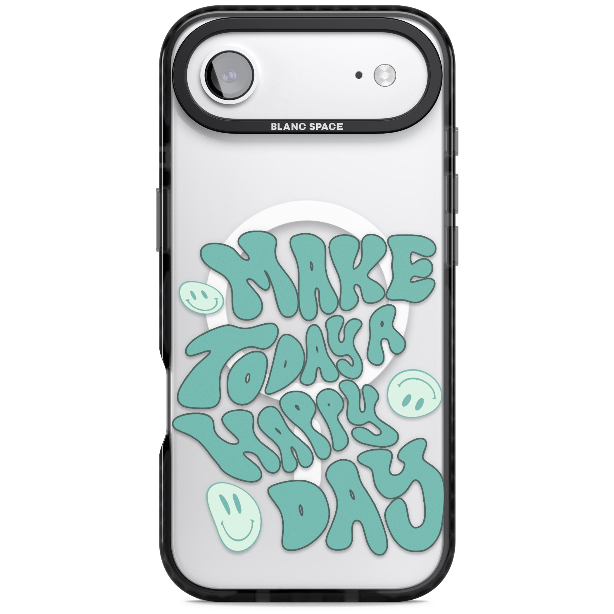 Make Today A Happy Day iPhone 17 Air Impact Pro Black Phone Case