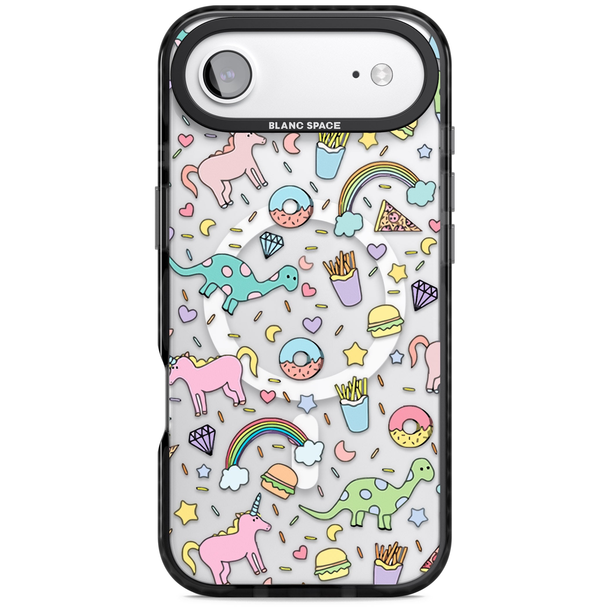 Cute Pattern iPhone 17 Air Impact Pro Black Phone Case
