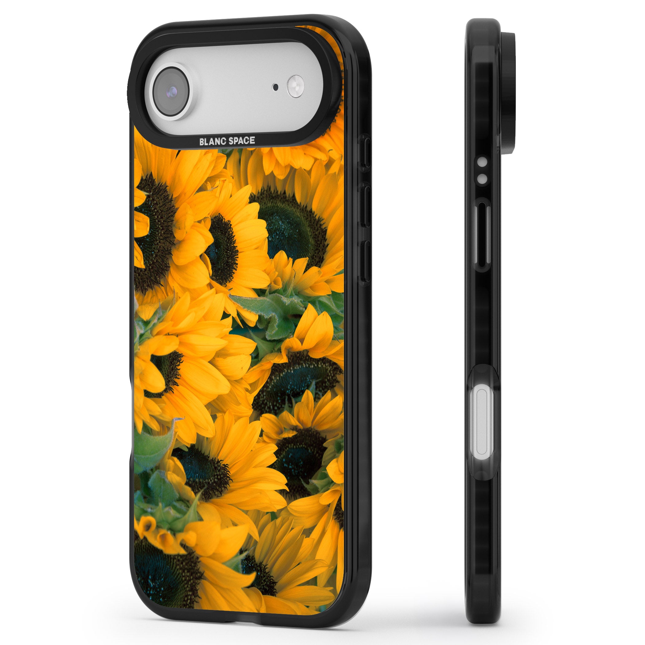 Sunflowers iPhone 17 Air Impact Pro Black Phone Case Side Profile