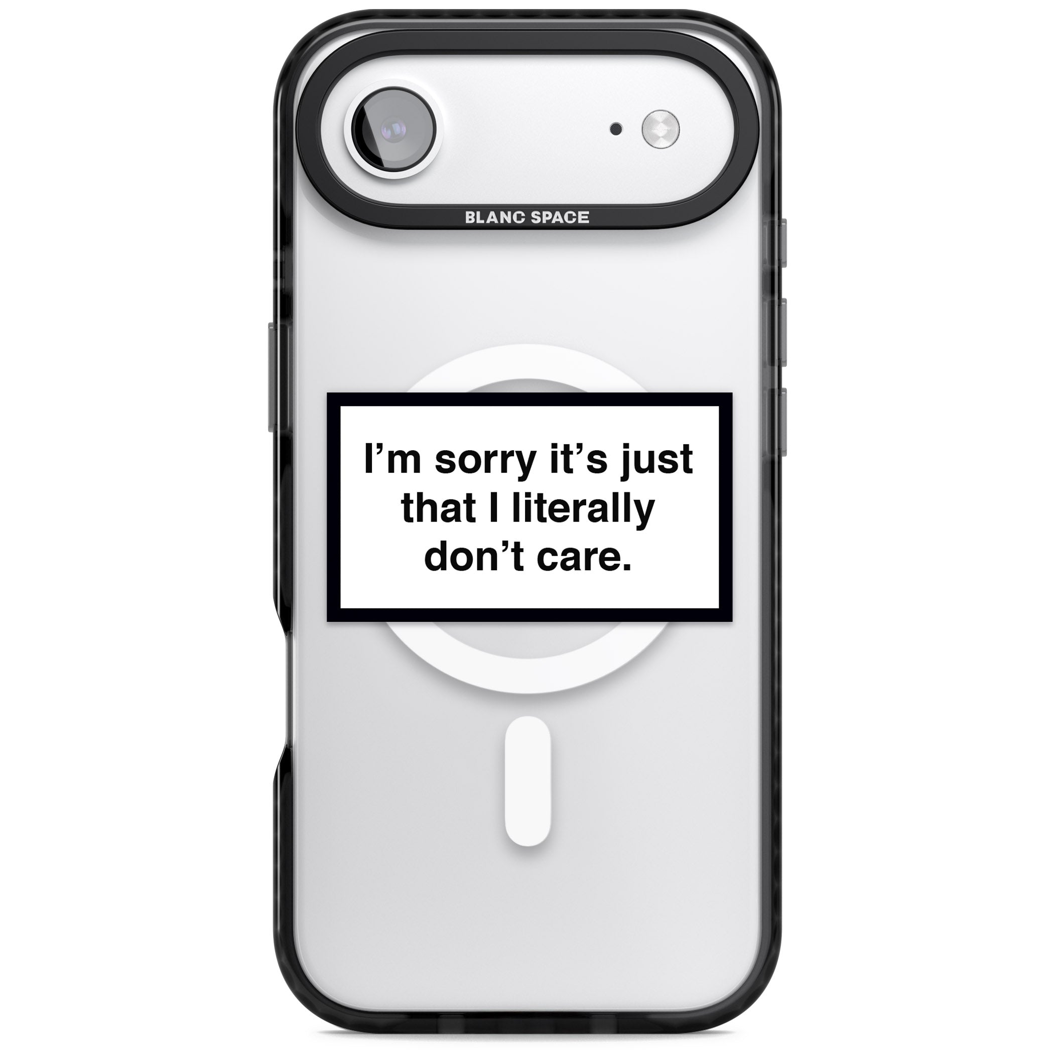 Literally Don'T Care iPhone 17 Air Impact Pro Black Phone Case