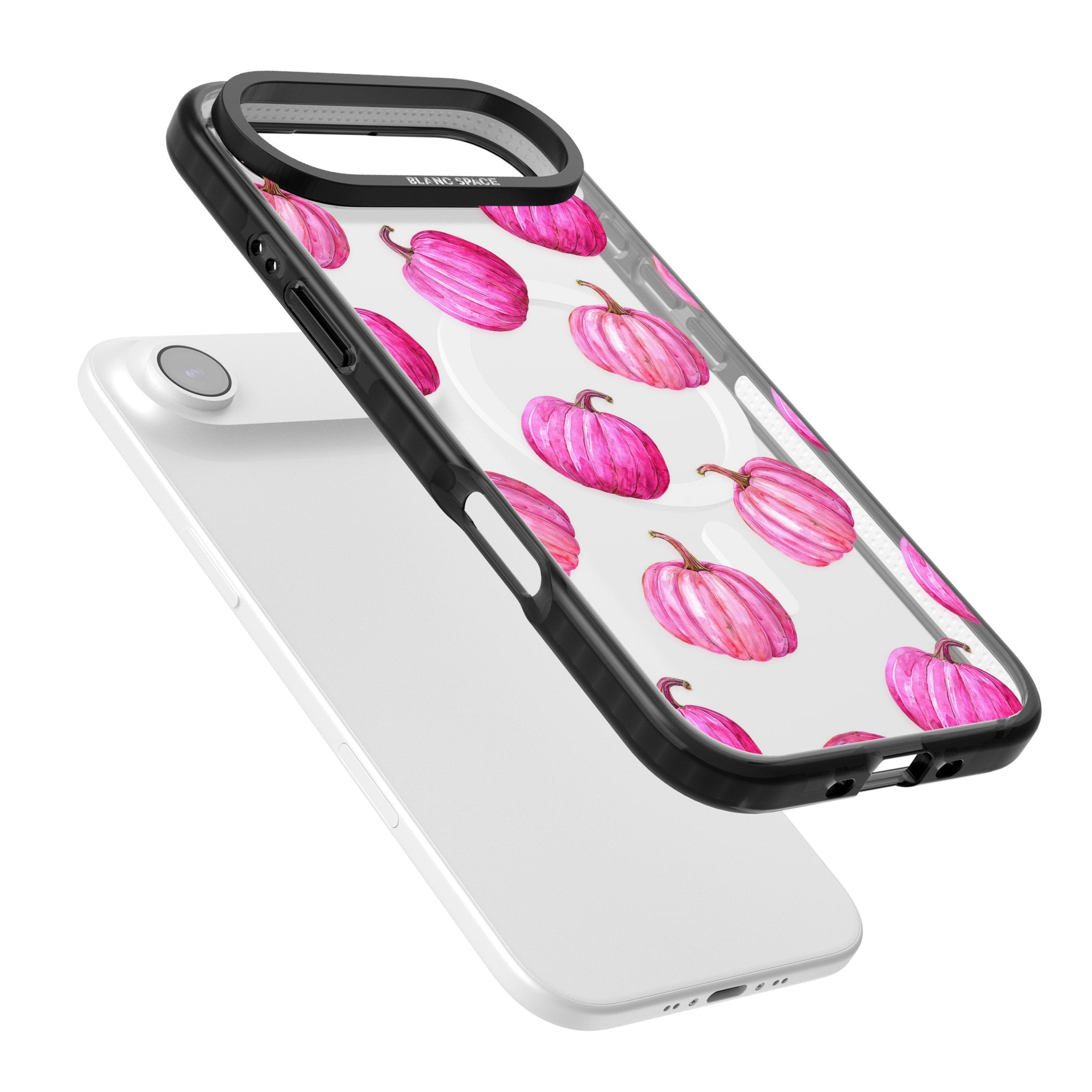 Pink Pumpkins iPhone 17 Air Impact Pro Black Phone Case Colours