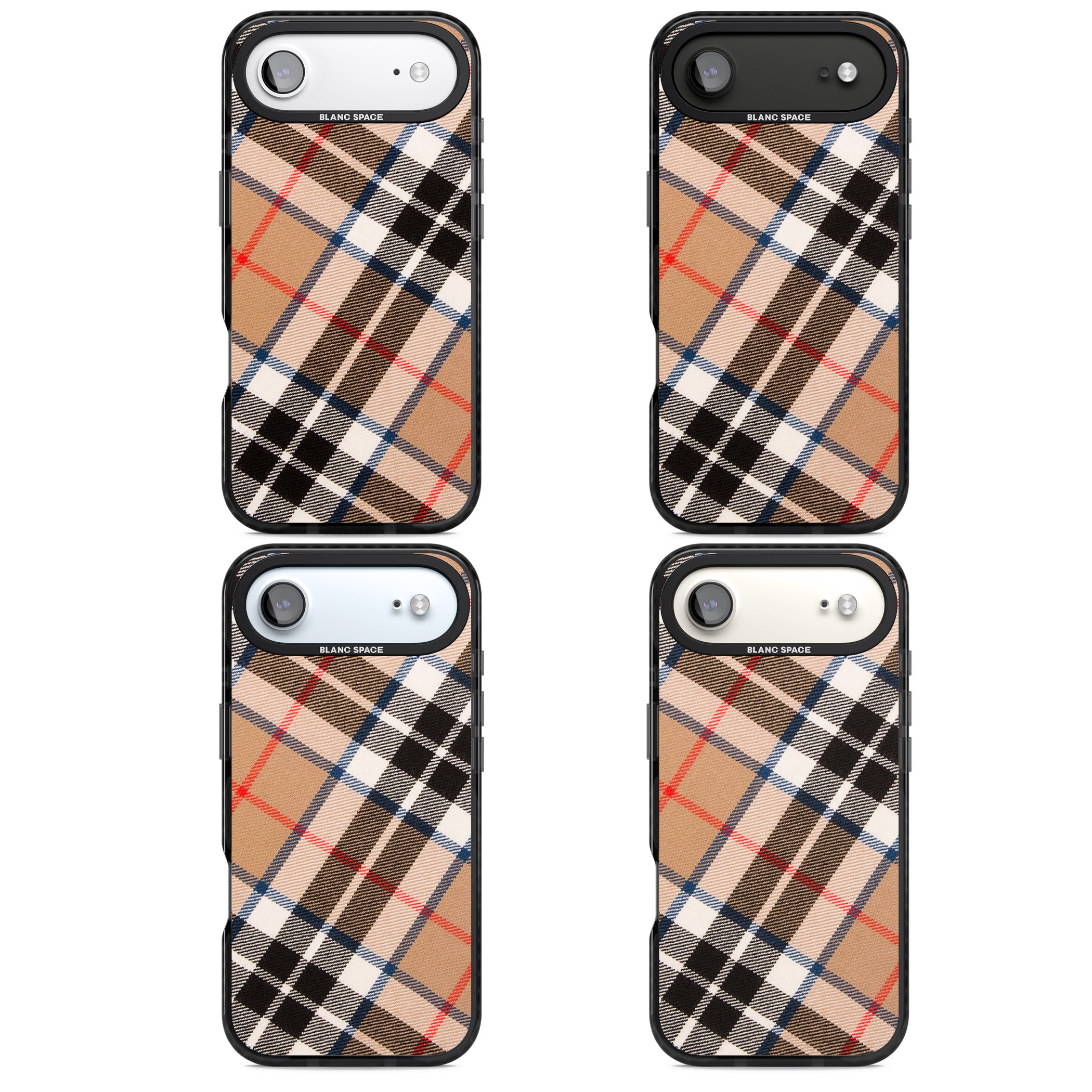 Haymarket Check iPhone 17 Air Impact Pro Black Phone Case APT Impact Protection