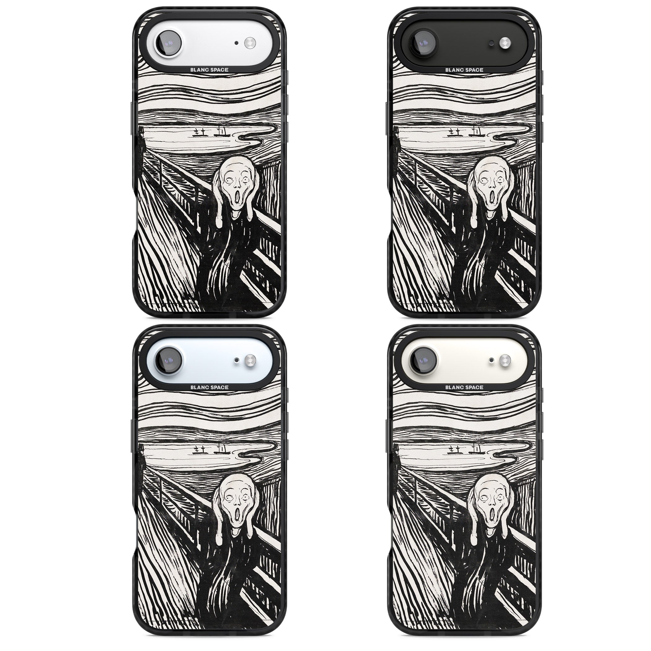 The Scream iPhone 17 Air Impact Pro Black Phone Case APT Impact Protection