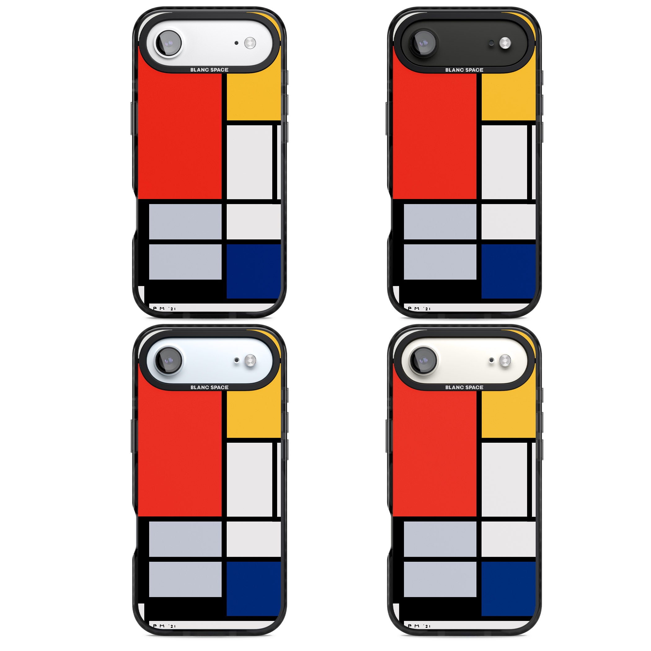 Piet Mondrian'S Composition iPhone 17 Air Impact Pro Black Phone Case APT Impact Protection