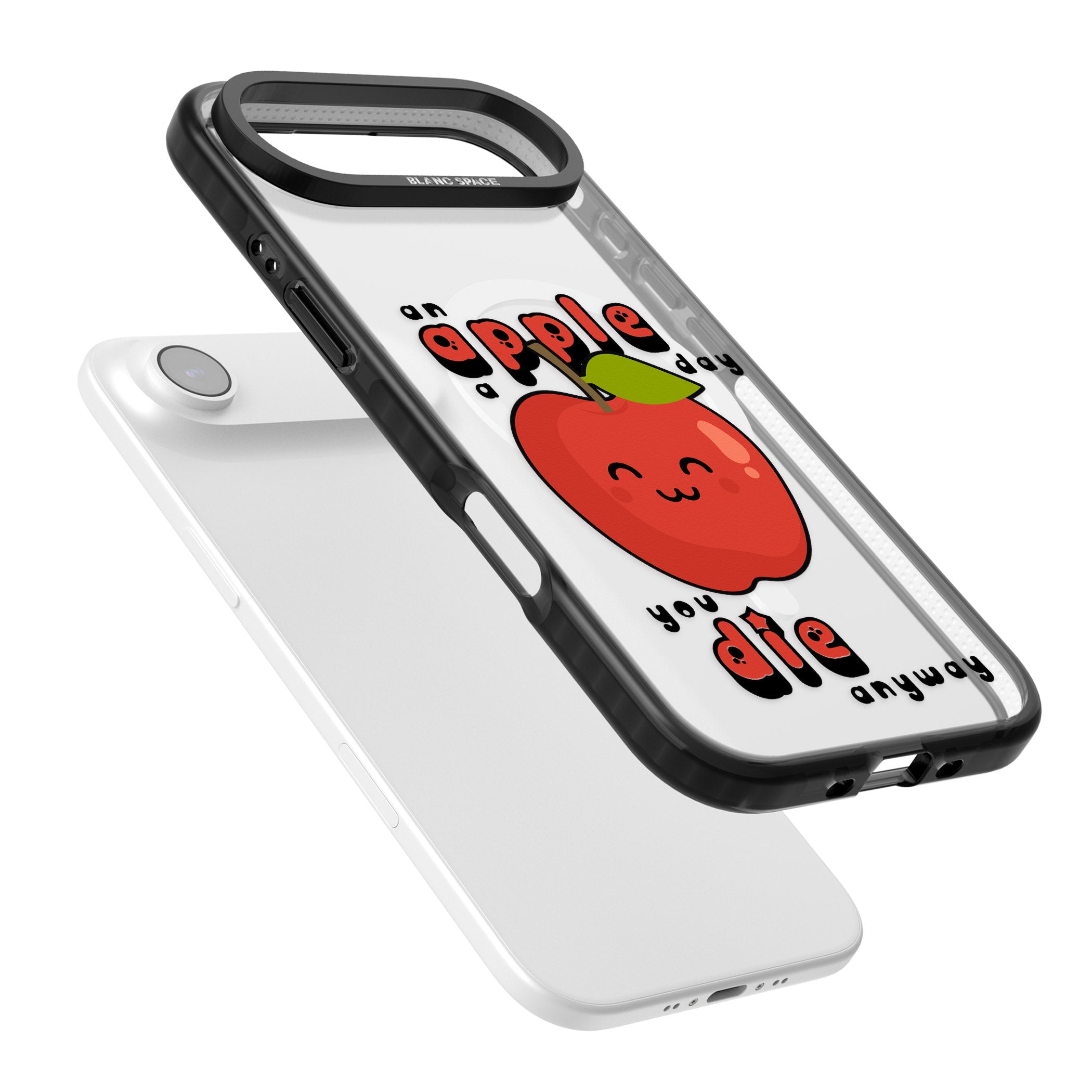 An Apple A Day iPhone 17 Air Impact Pro Black Phone Case Colours