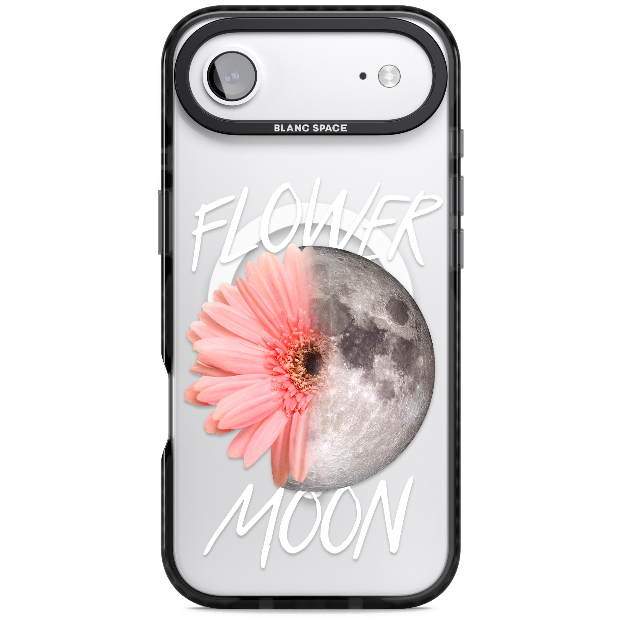 Flower Moon iPhone 17 Air Impact Pro Black Phone Case