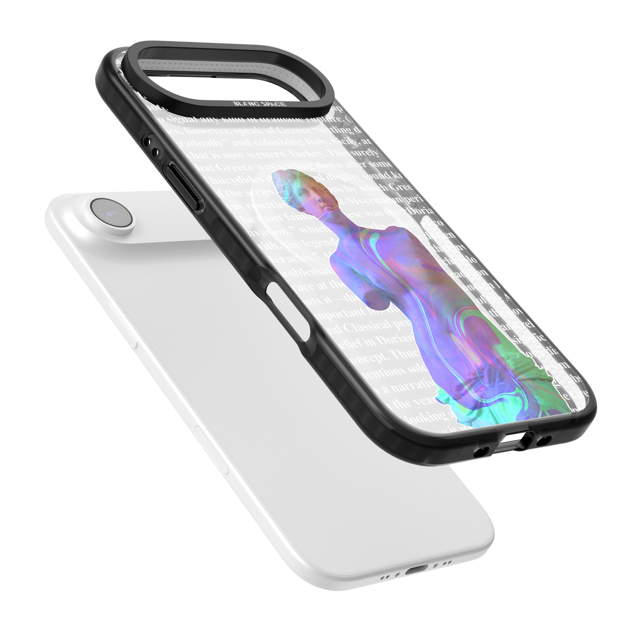 Iridescent De Milo iPhone 17 Air Impact Pro Black Phone Case Colours