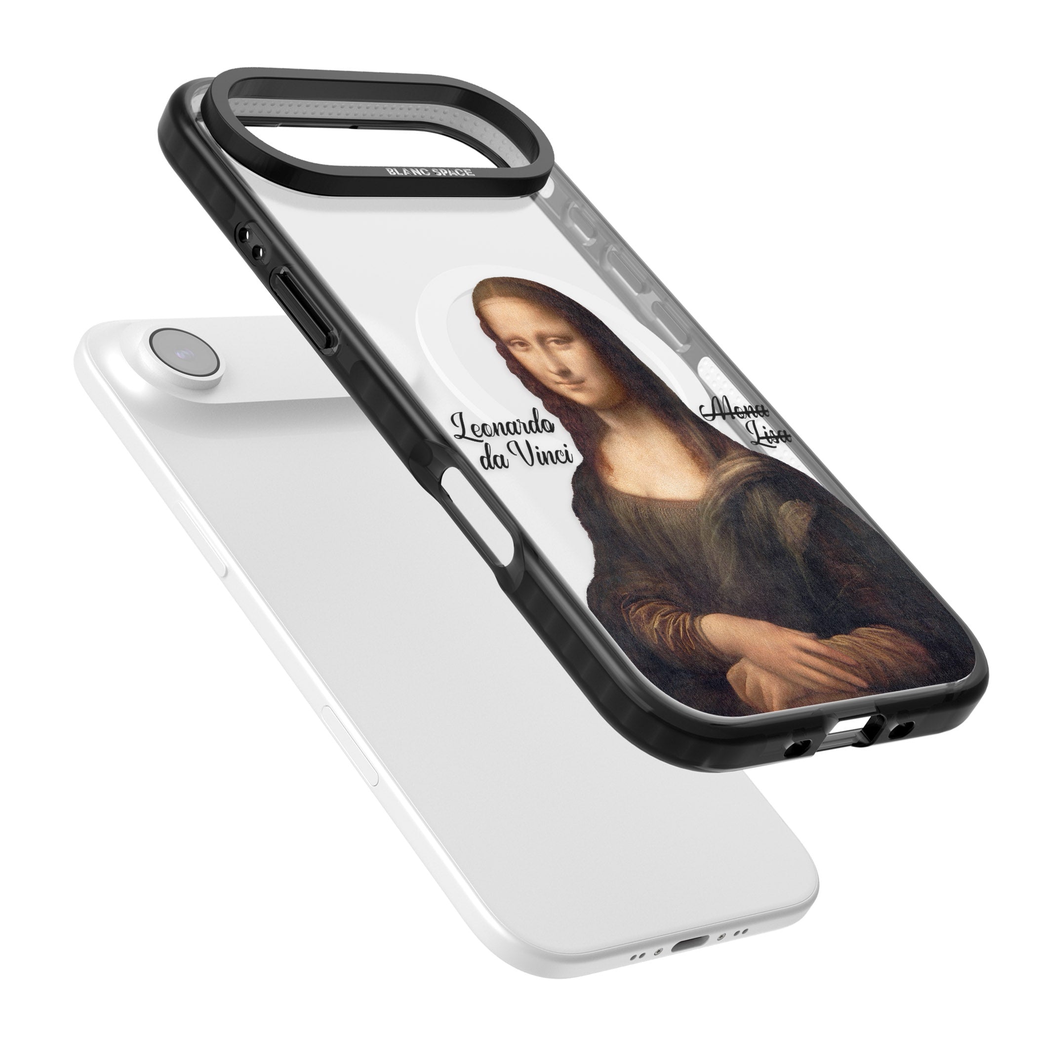 Mona Lisa Cutout iPhone 17 Air Impact Pro Black Phone Case Colours