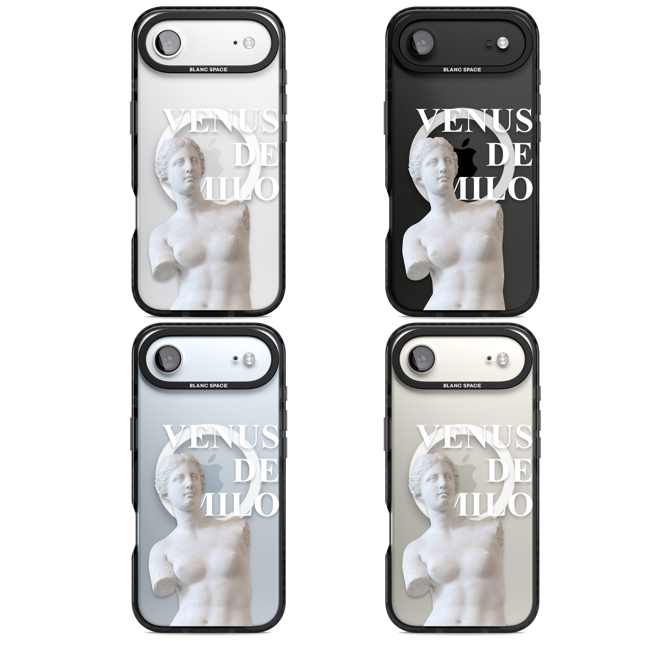 Venus De Milo Cutout iPhone 17 Air Impact Pro Black Phone Case APT Impact Protection
