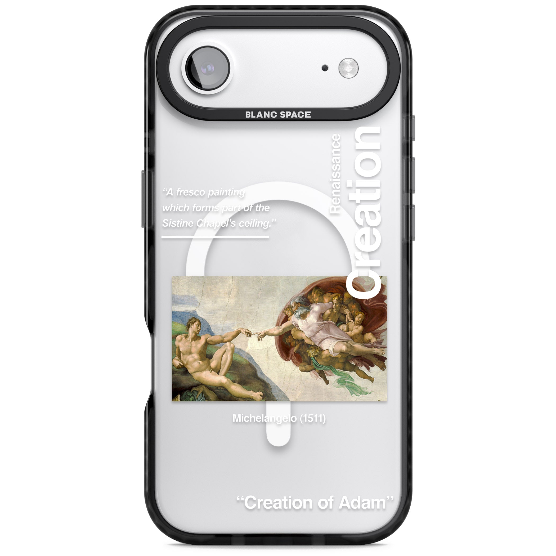 Creation Of Adam Michelangelo iPhone 17 Air Impact Pro Black Phone Case