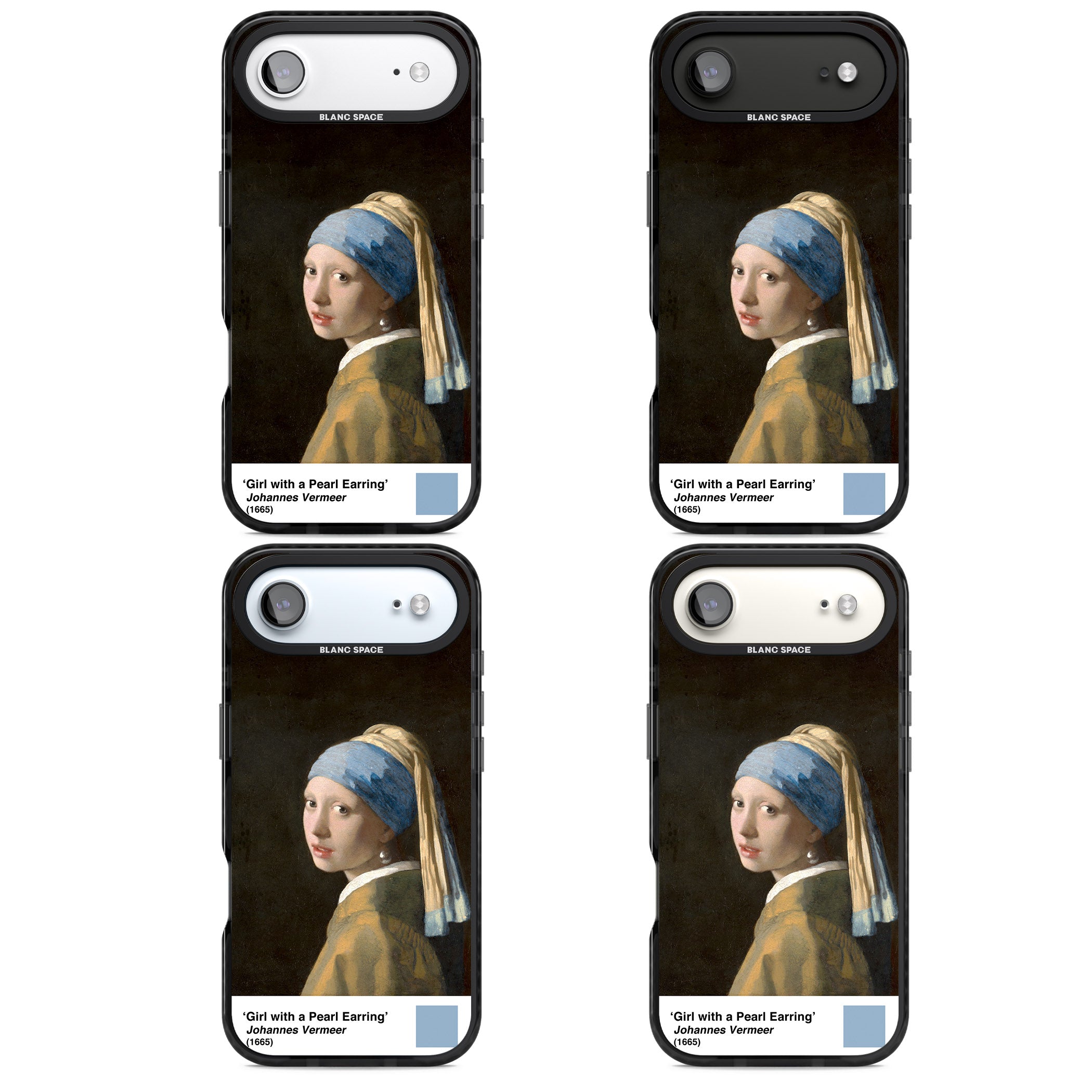 Girl With A Pearl Earring iPhone 17 Air Impact Pro Black Phone Case APT Impact Protection