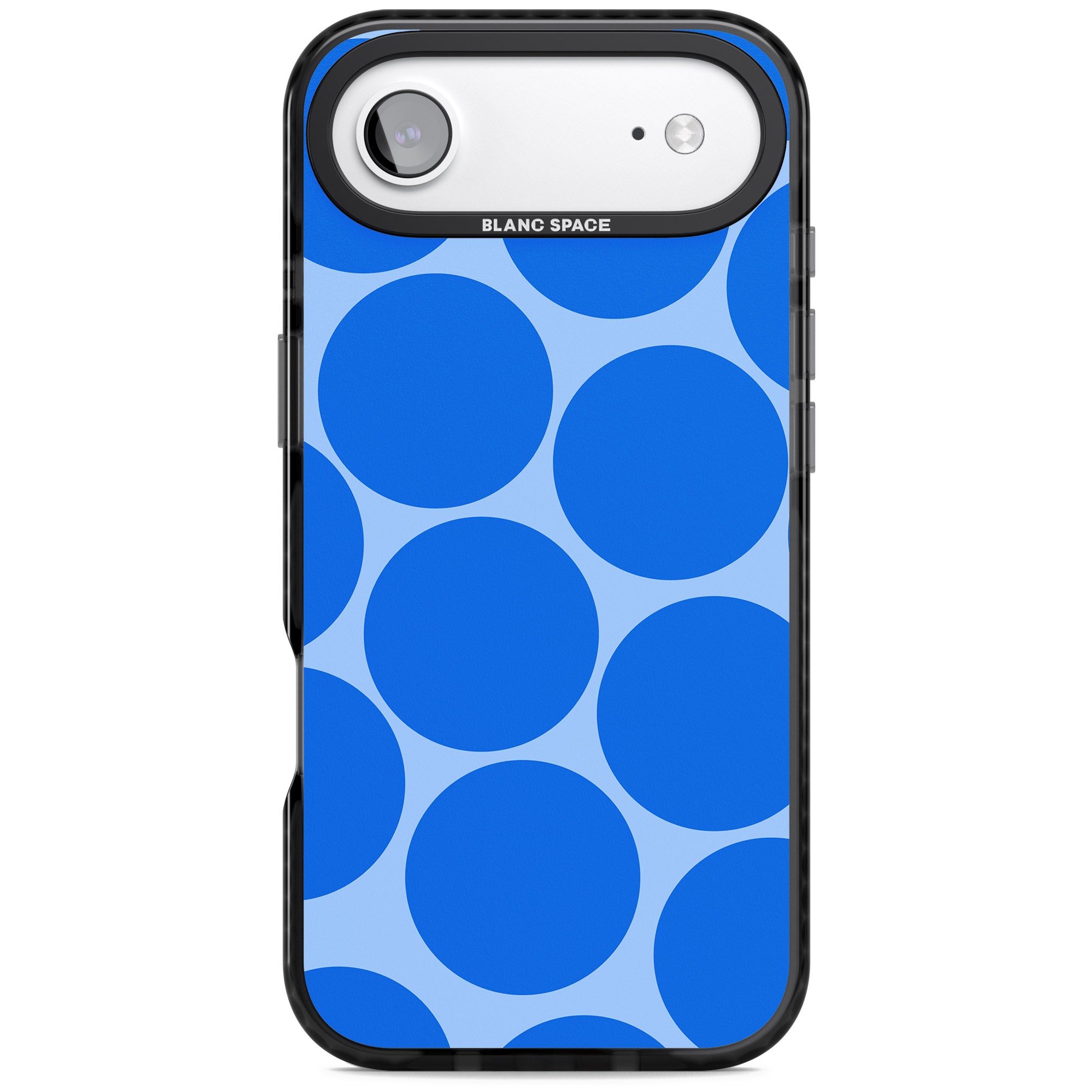Retro Blue Dot iPhone 17 Air Impact Pro Black Phone Case
