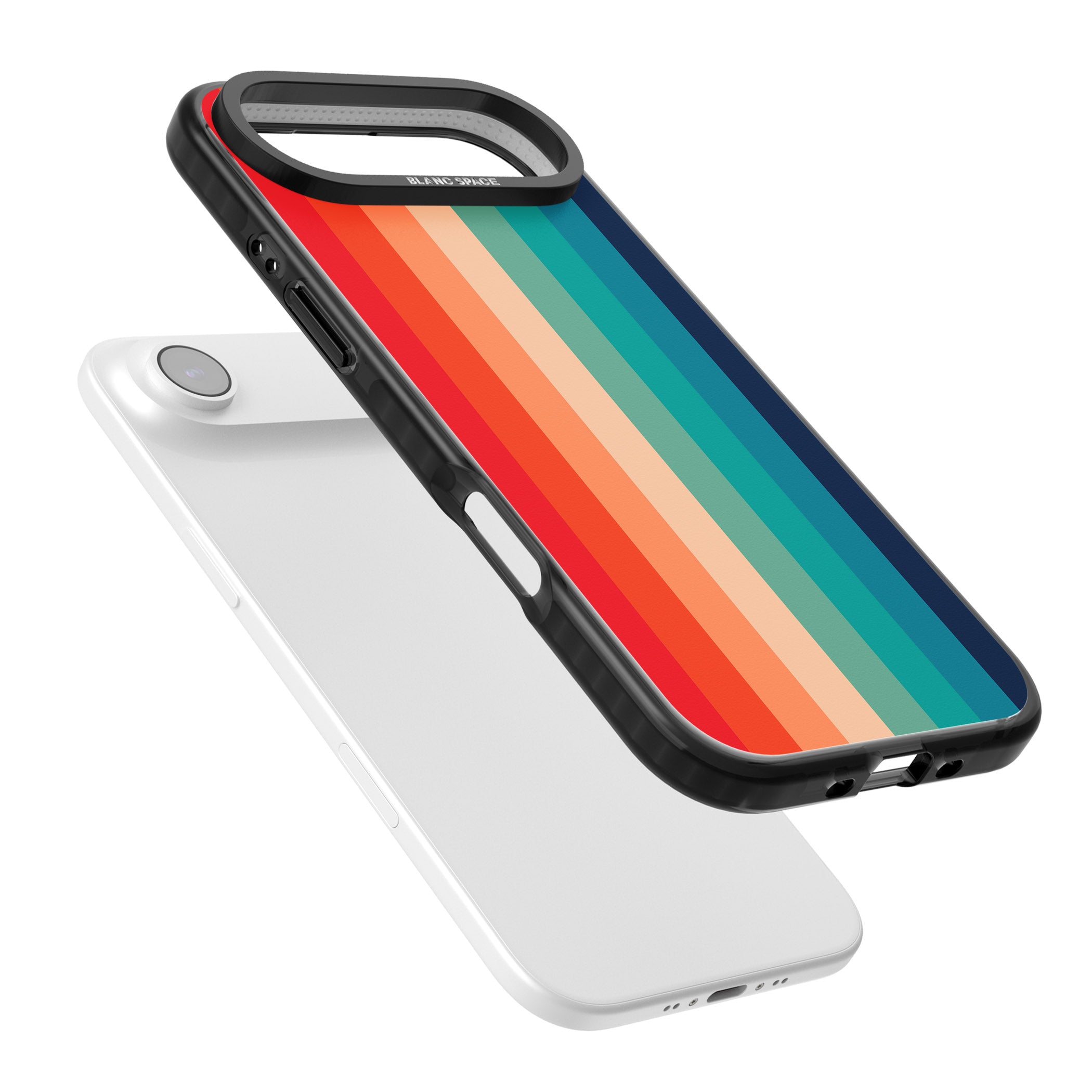 Retro 70'S Colour Palette iPhone 17 Air Impact Pro Black Phone Case Colours