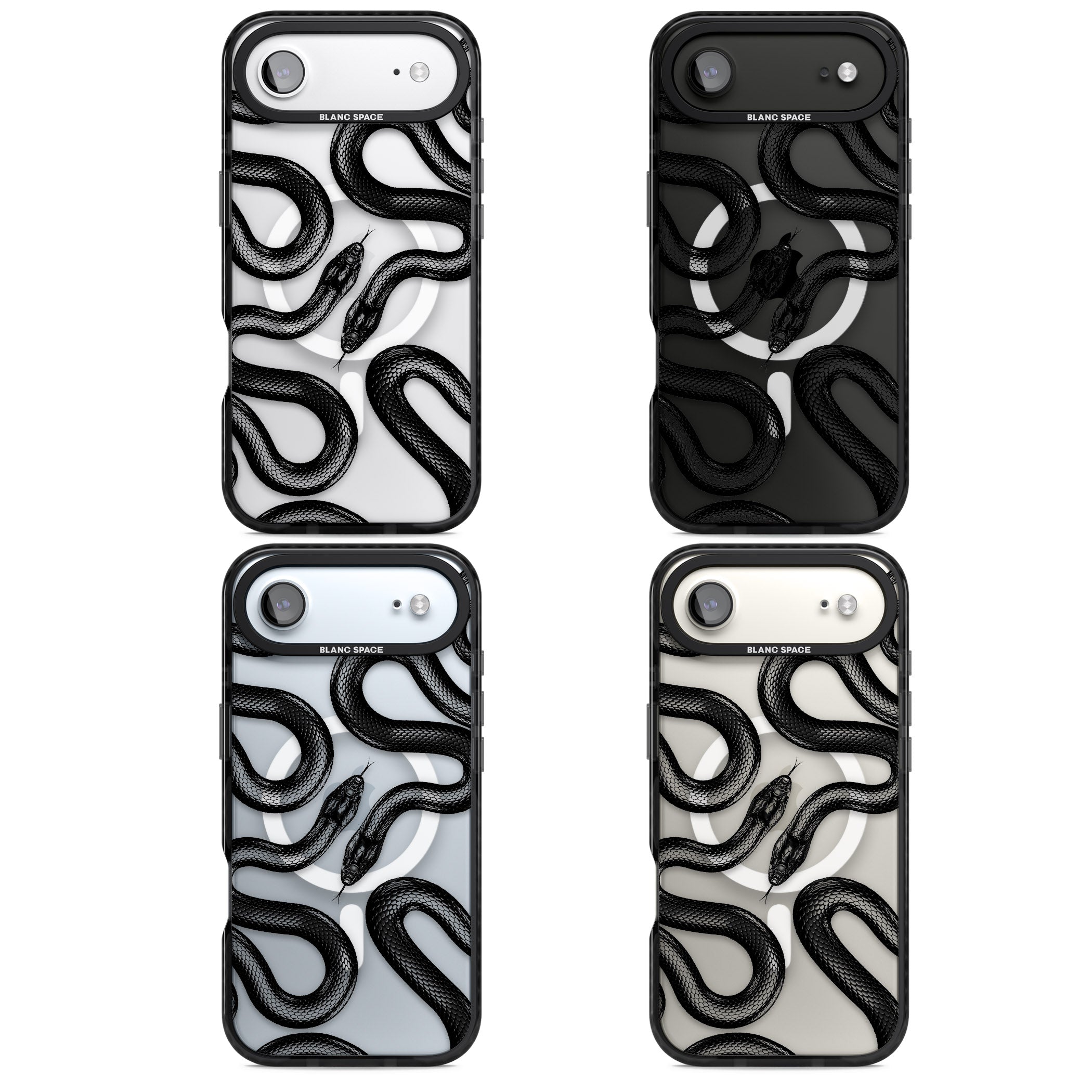 Black Kingsnake iPhone 17 Air Impact Pro Black Phone Case APT Impact Protection