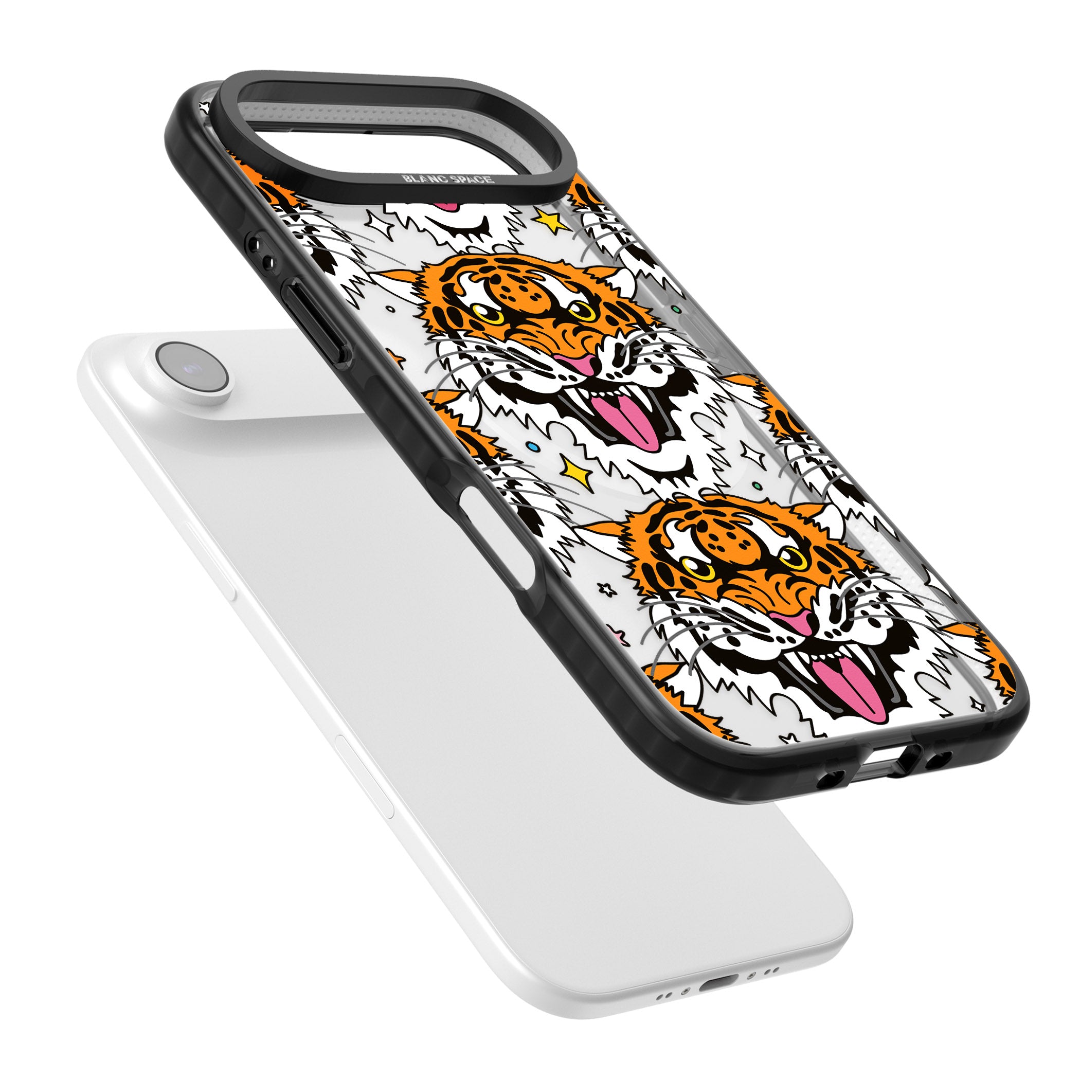 Fierce Jungle Tigers iPhone 17 Air Impact Pro Black Phone Case Colours