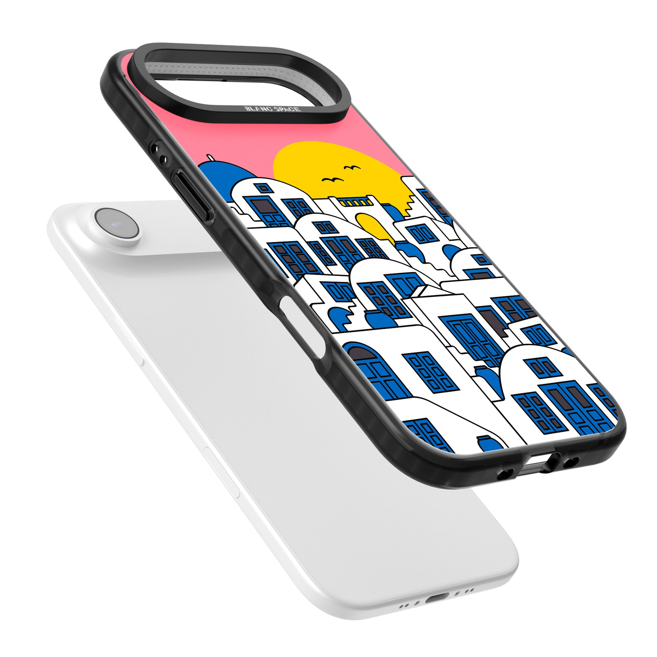 Santorini Sunset iPhone 17 Air Impact Pro Black Phone Case Colours