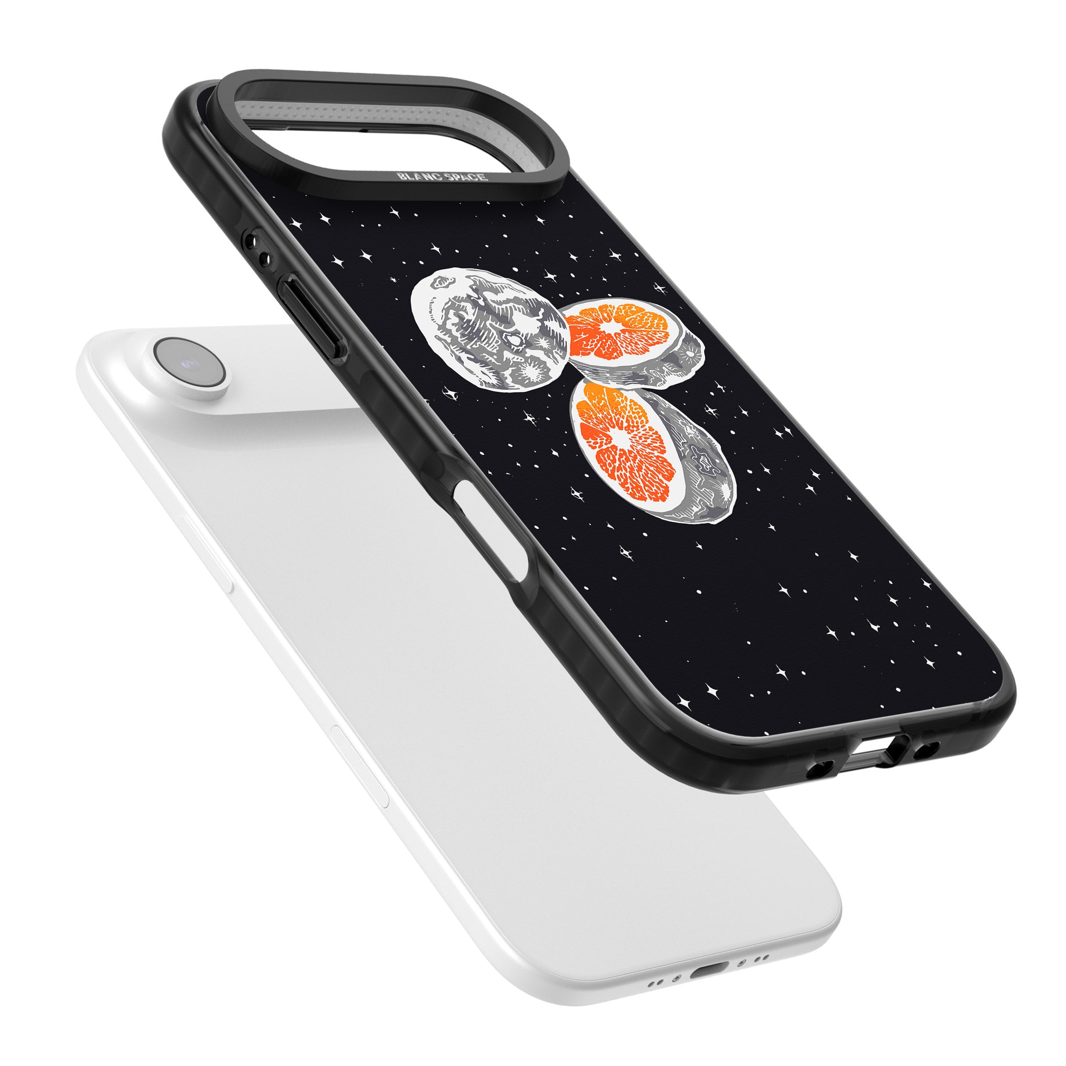 Blood Orange Moon iPhone 17 Air Impact Pro Black Phone Case Colours