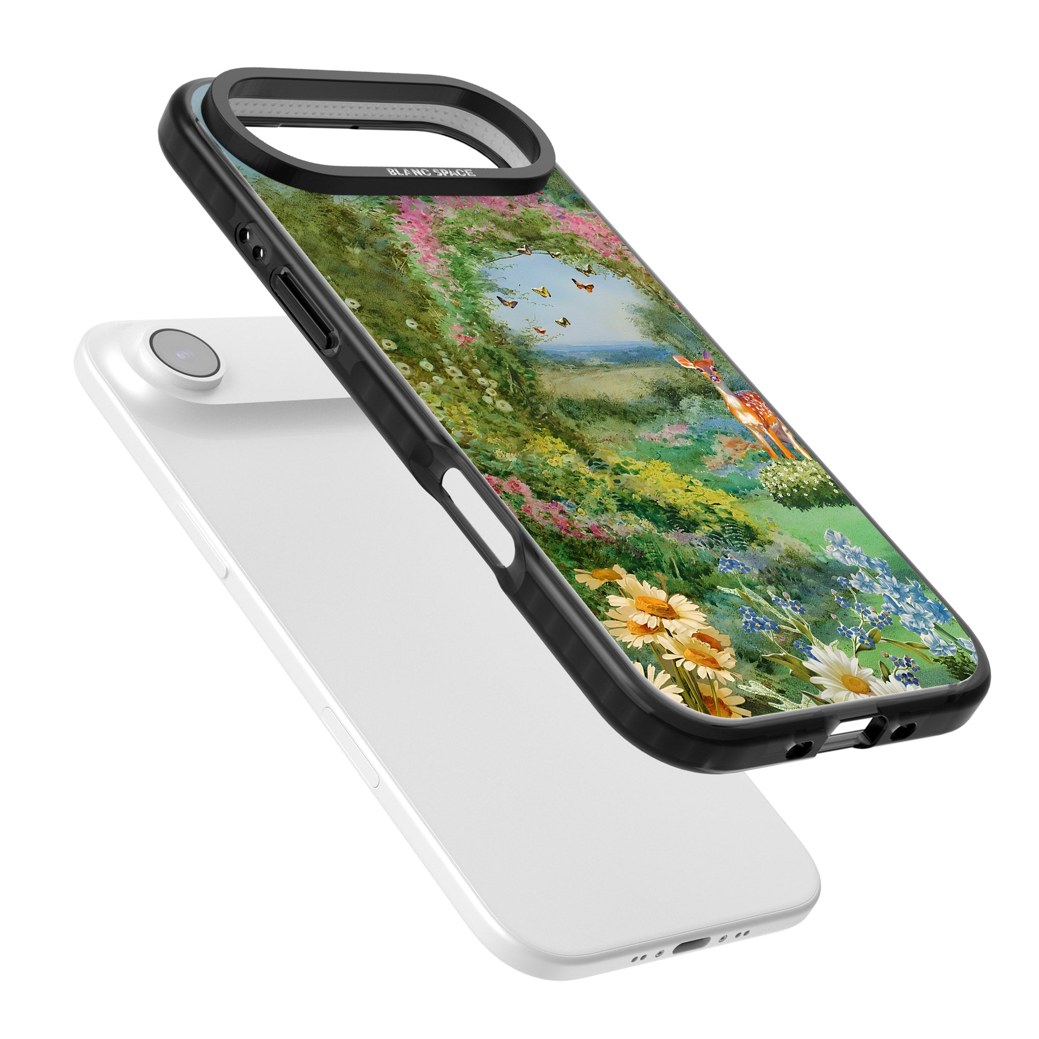 Flourishing Meadow iPhone 17 Air Impact Pro Black Phone Case Colours