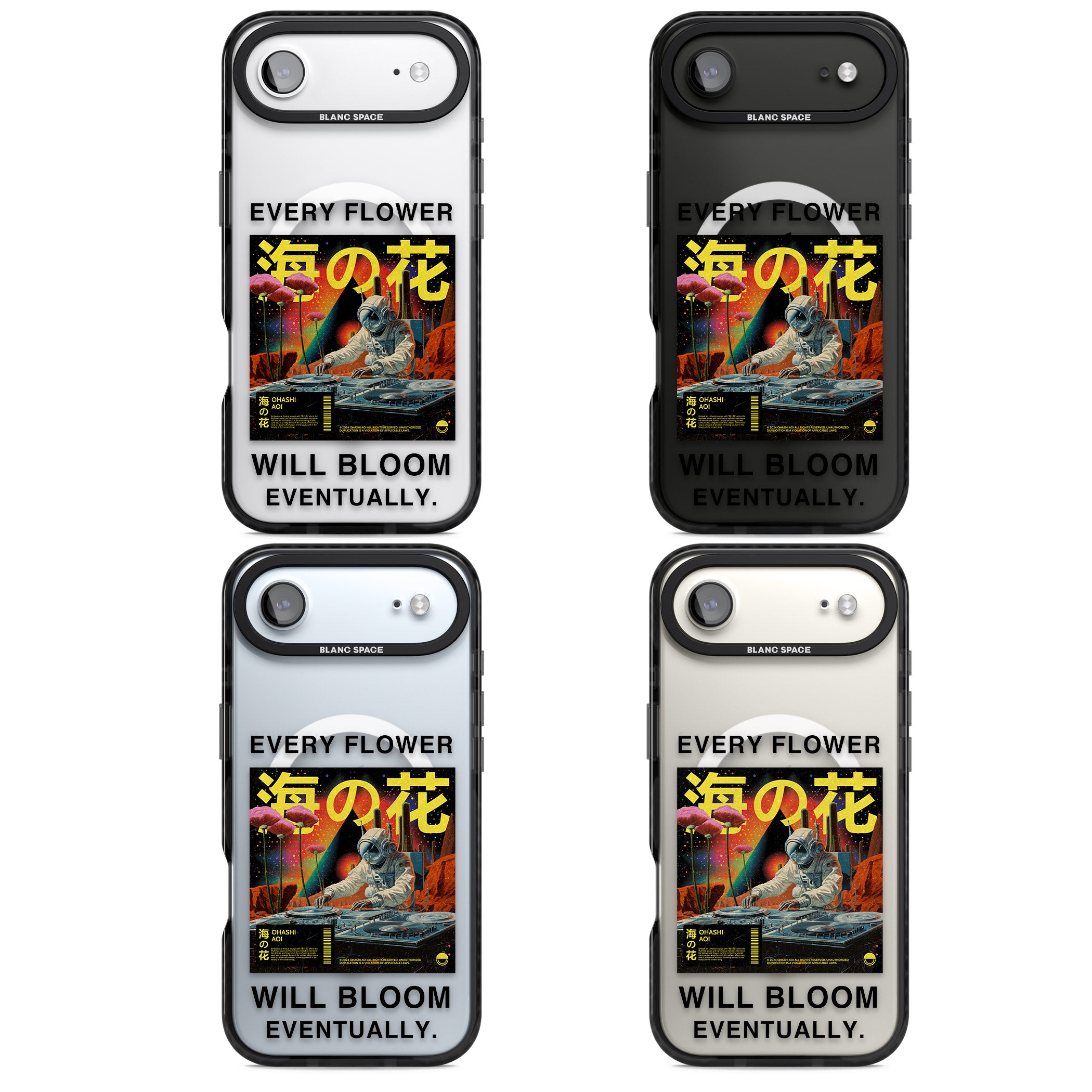 Every Flower Will Bloom Eventually iPhone 17 Air Impact Pro Black Phone Case APT Impact Protection