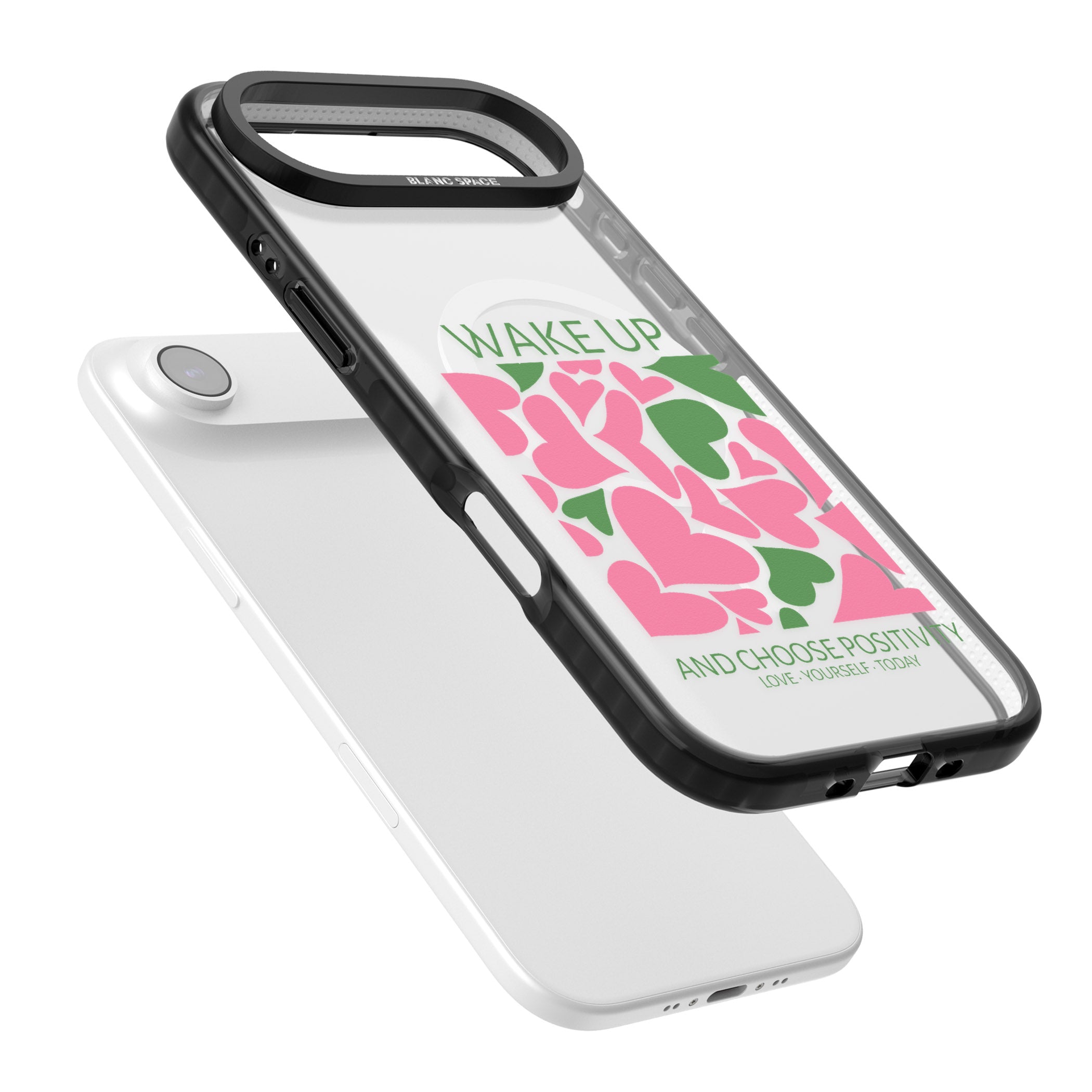 Wake Up And Choose Positivity iPhone 17 Air Impact Pro Black Phone Case Colours