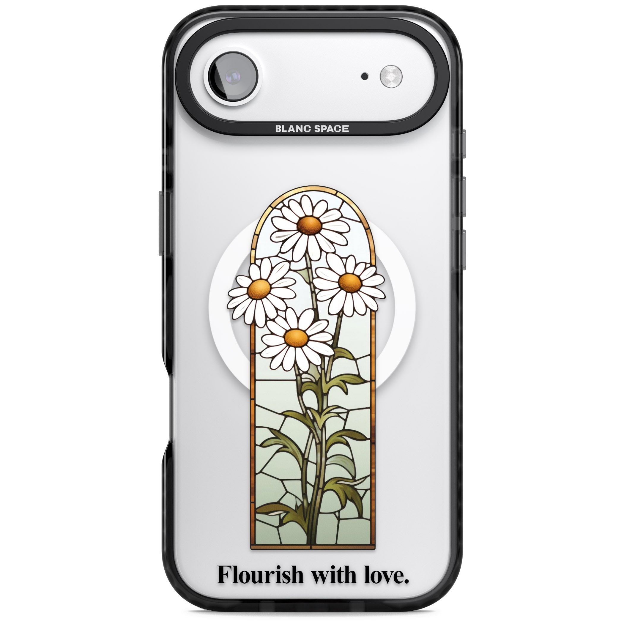 Flourish With Love iPhone 17 Air Impact Pro Black Phone Case