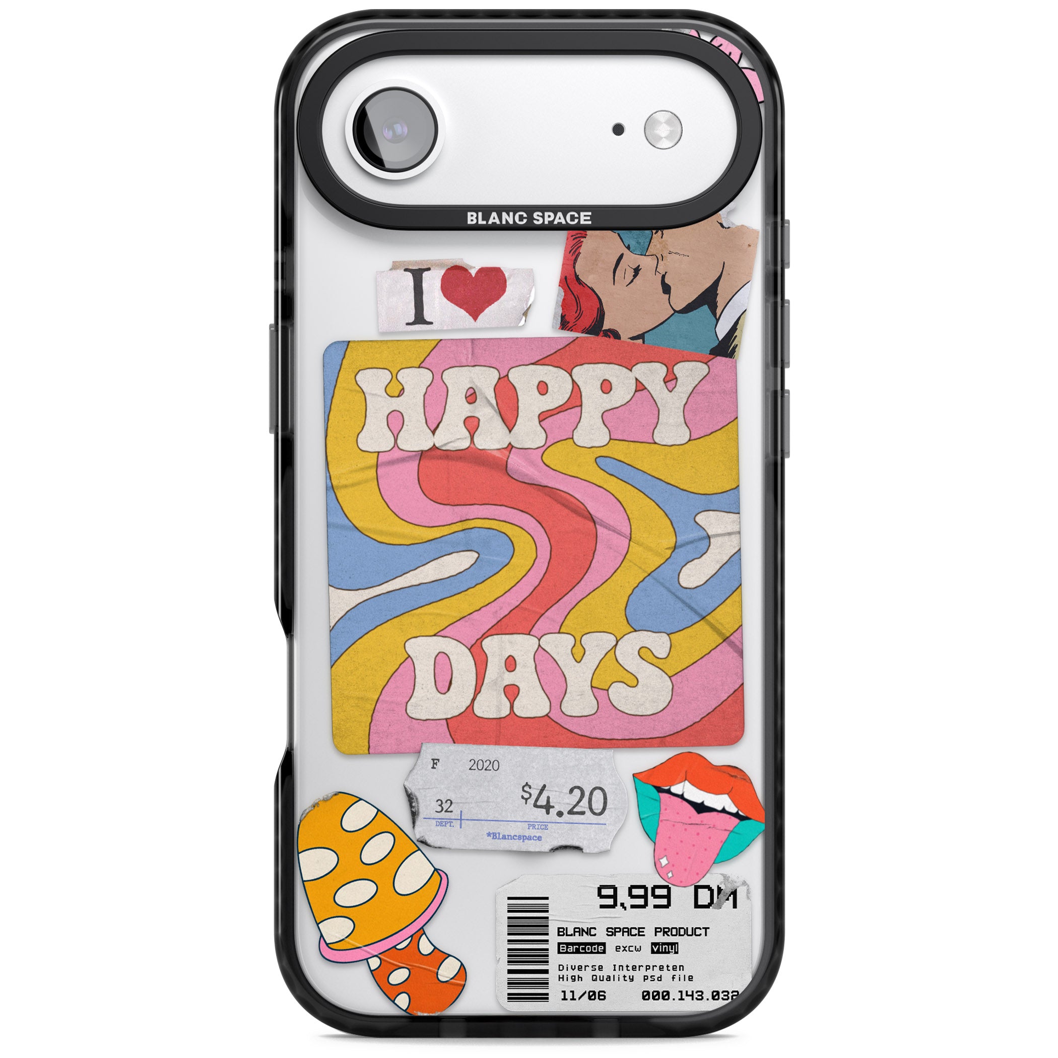 Groovy Trip iPhone 17 Air Impact Pro Black Phone Case