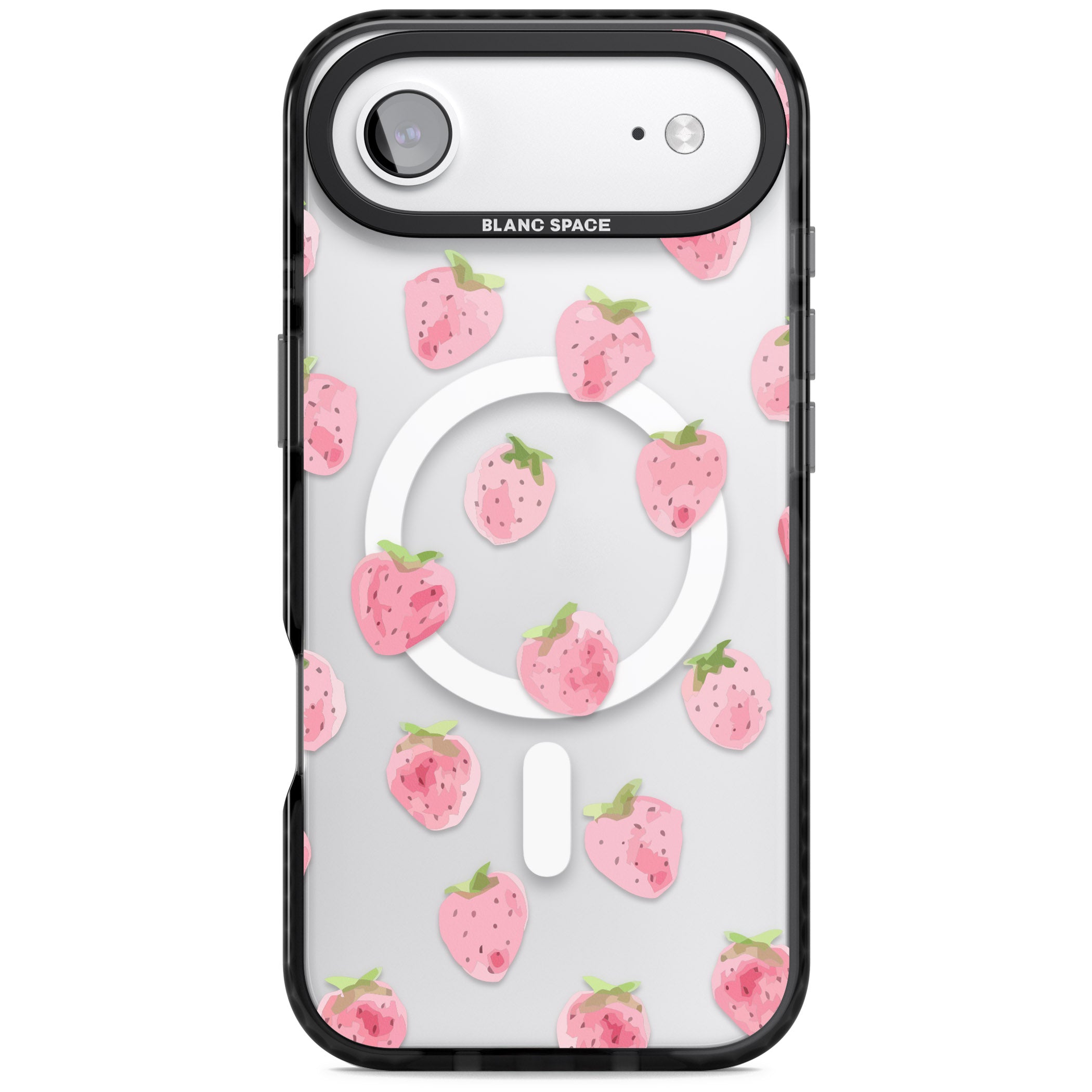 Classic Strawberry iPhone 17 Air Impact Pro Black Phone Case