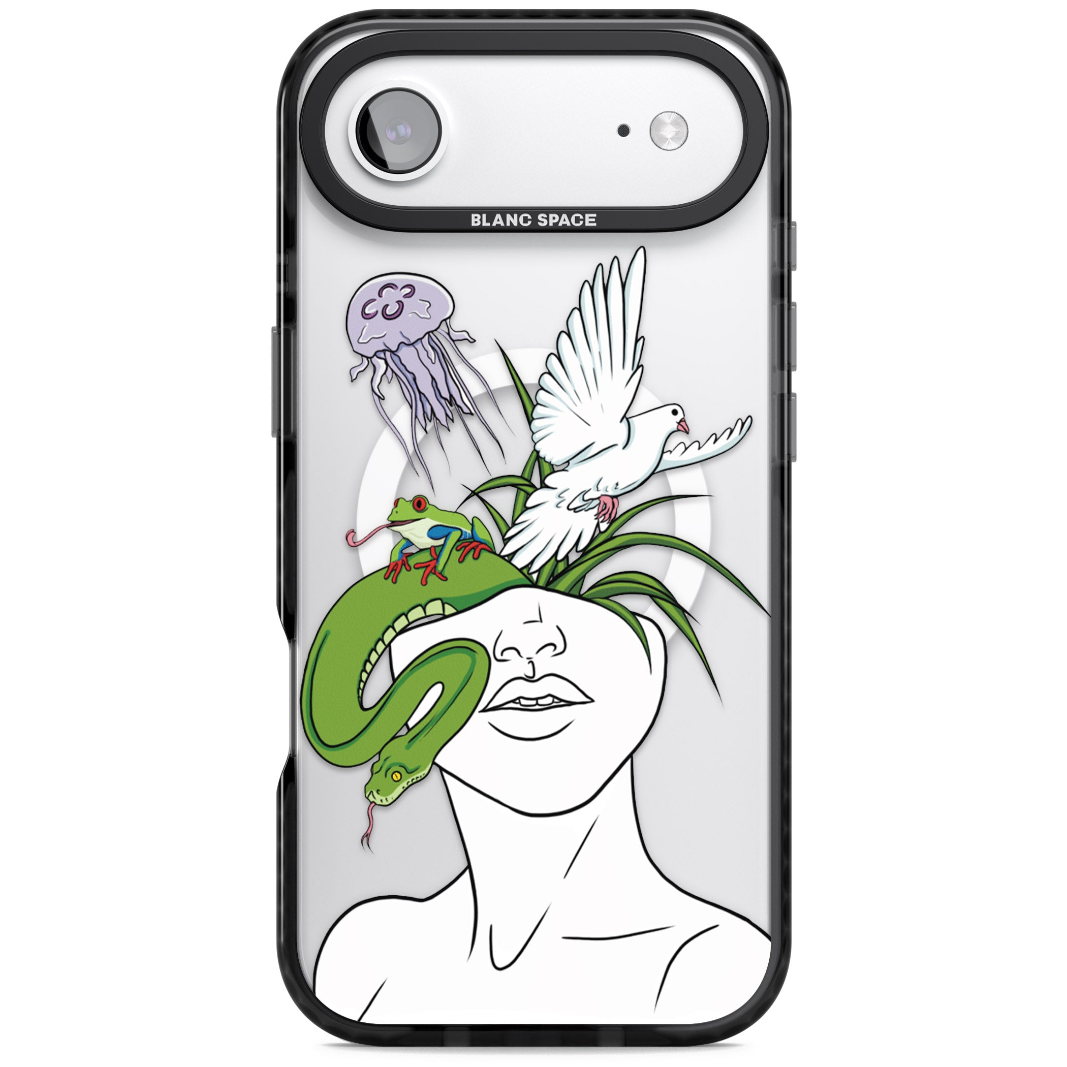 Wild Thoughts iPhone 17 Air Impact Pro Black Phone Case