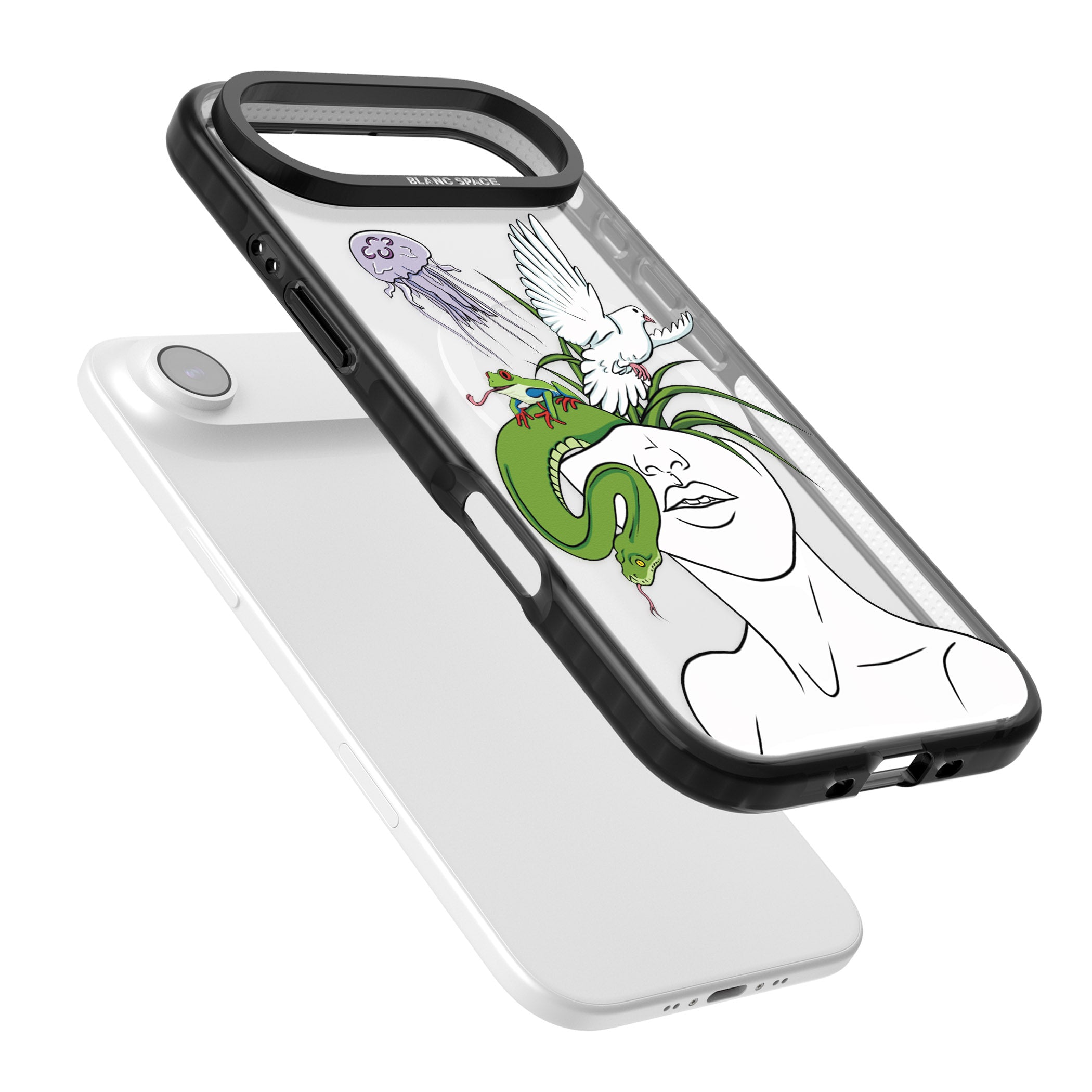 Wild Thoughts iPhone 17 Air Impact Pro Black Phone Case Colours