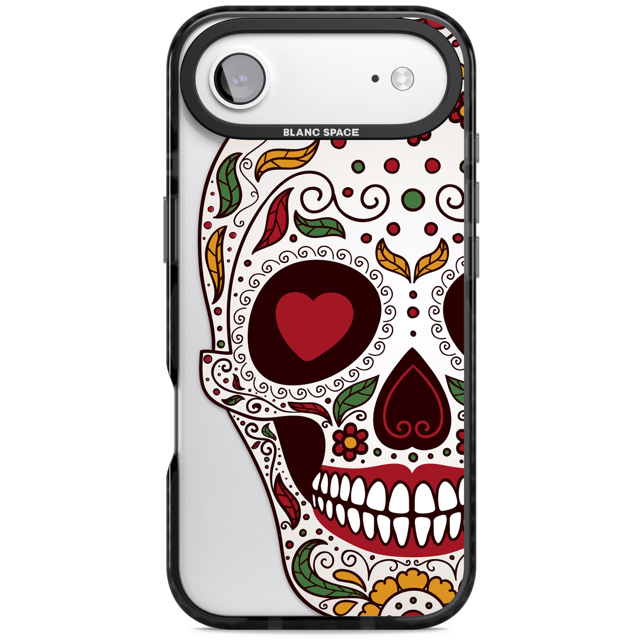 Autumn Sugar Skull iPhone 17 Air Impact Pro Black Phone Case
