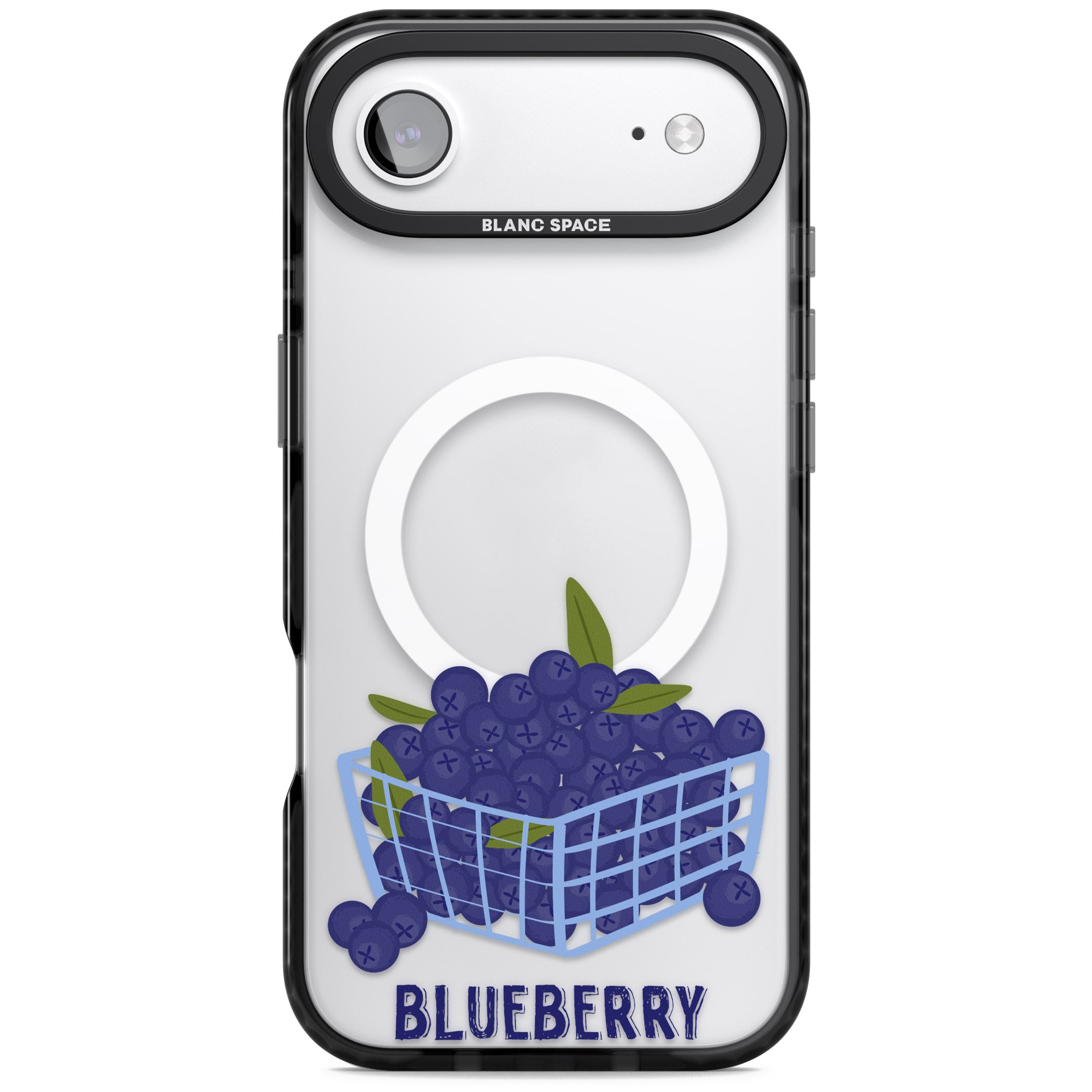 Blueberry Basket iPhone 17 Air Impact Pro Black Phone Case