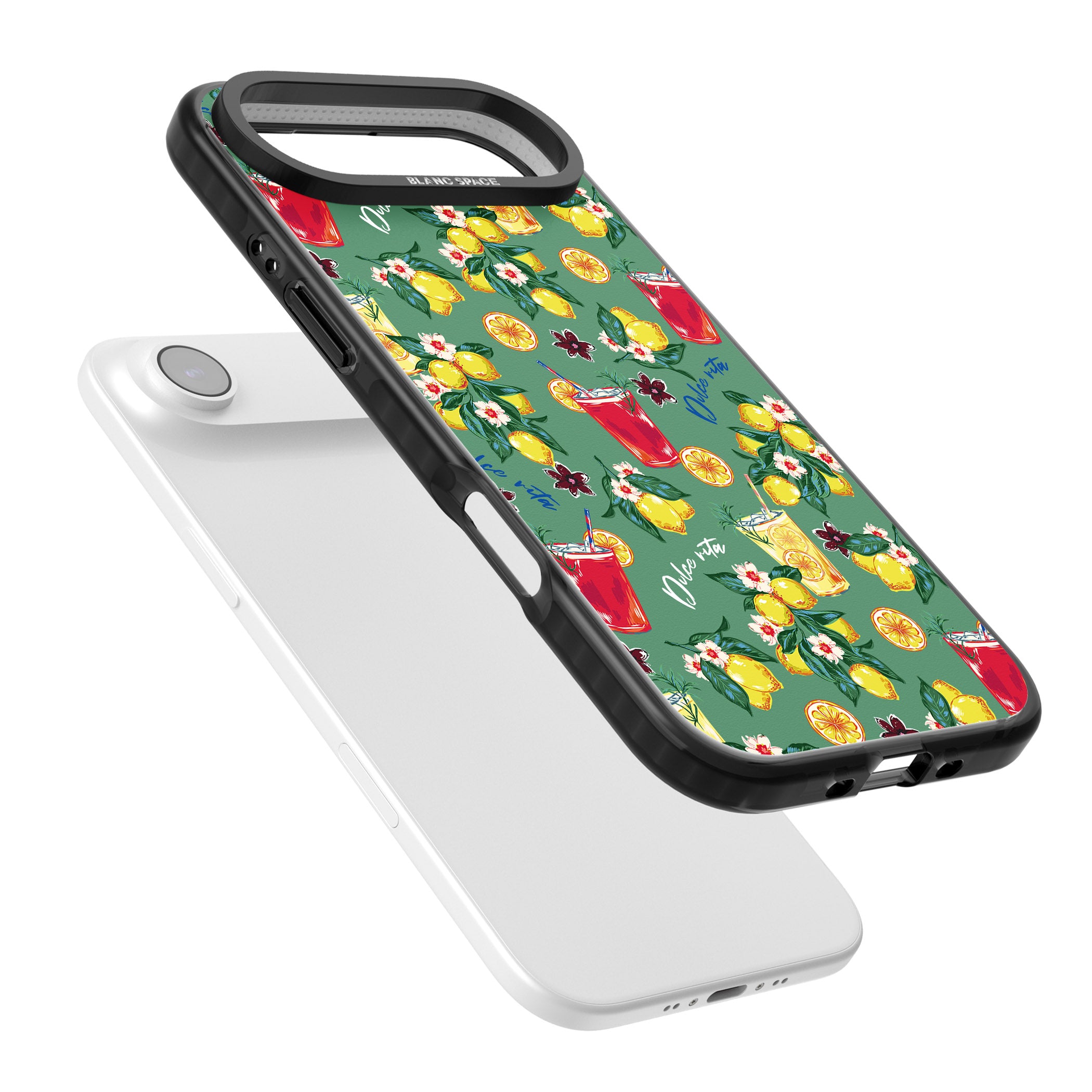 Lemon Cocktails iPhone 17 Air Impact Pro Black Phone Case Colours