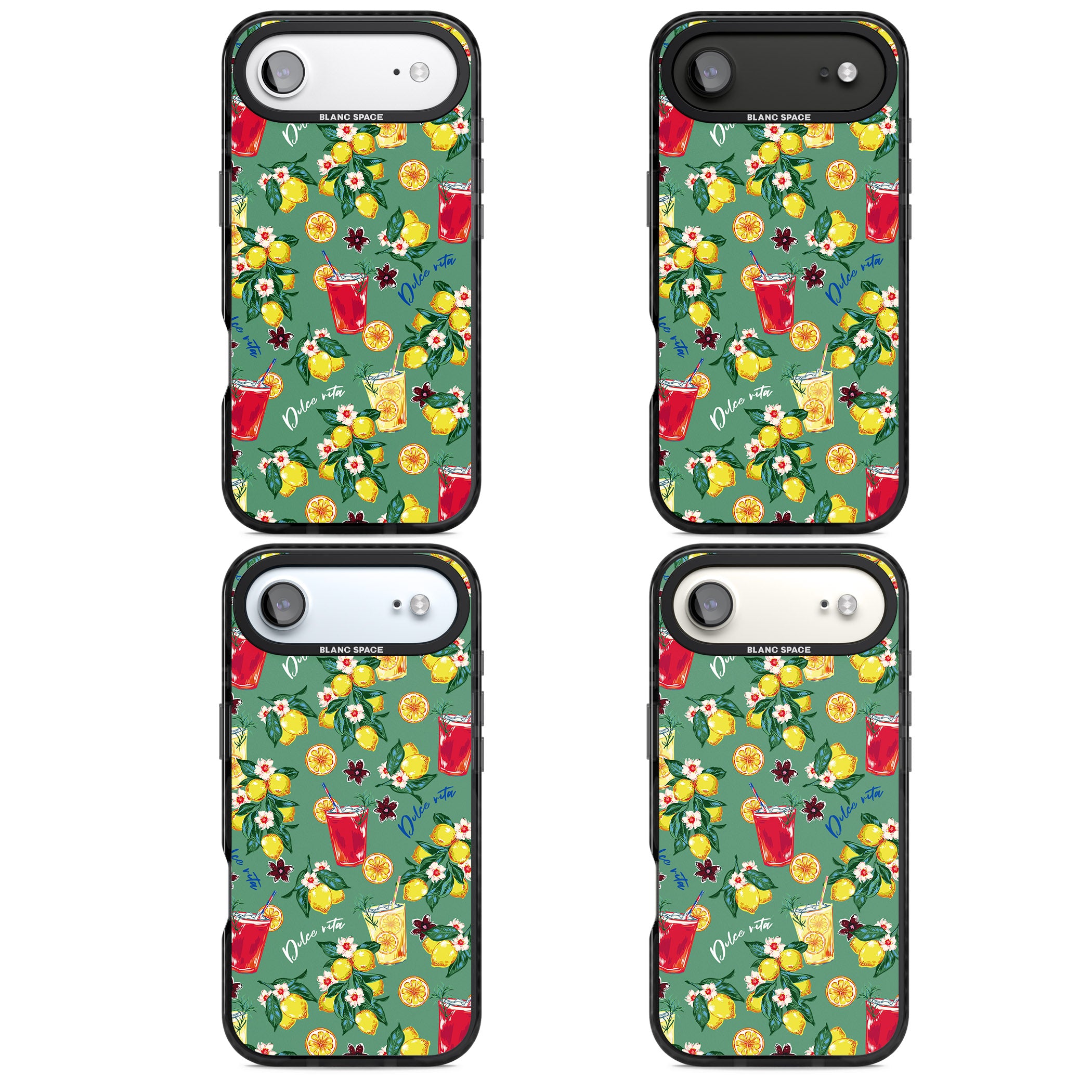 Lemon Cocktails iPhone 17 Air Impact Pro Black Phone Case APT Impact Protection